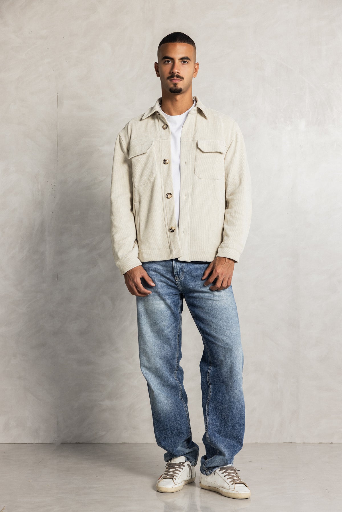 Beige Corduroy Jacket