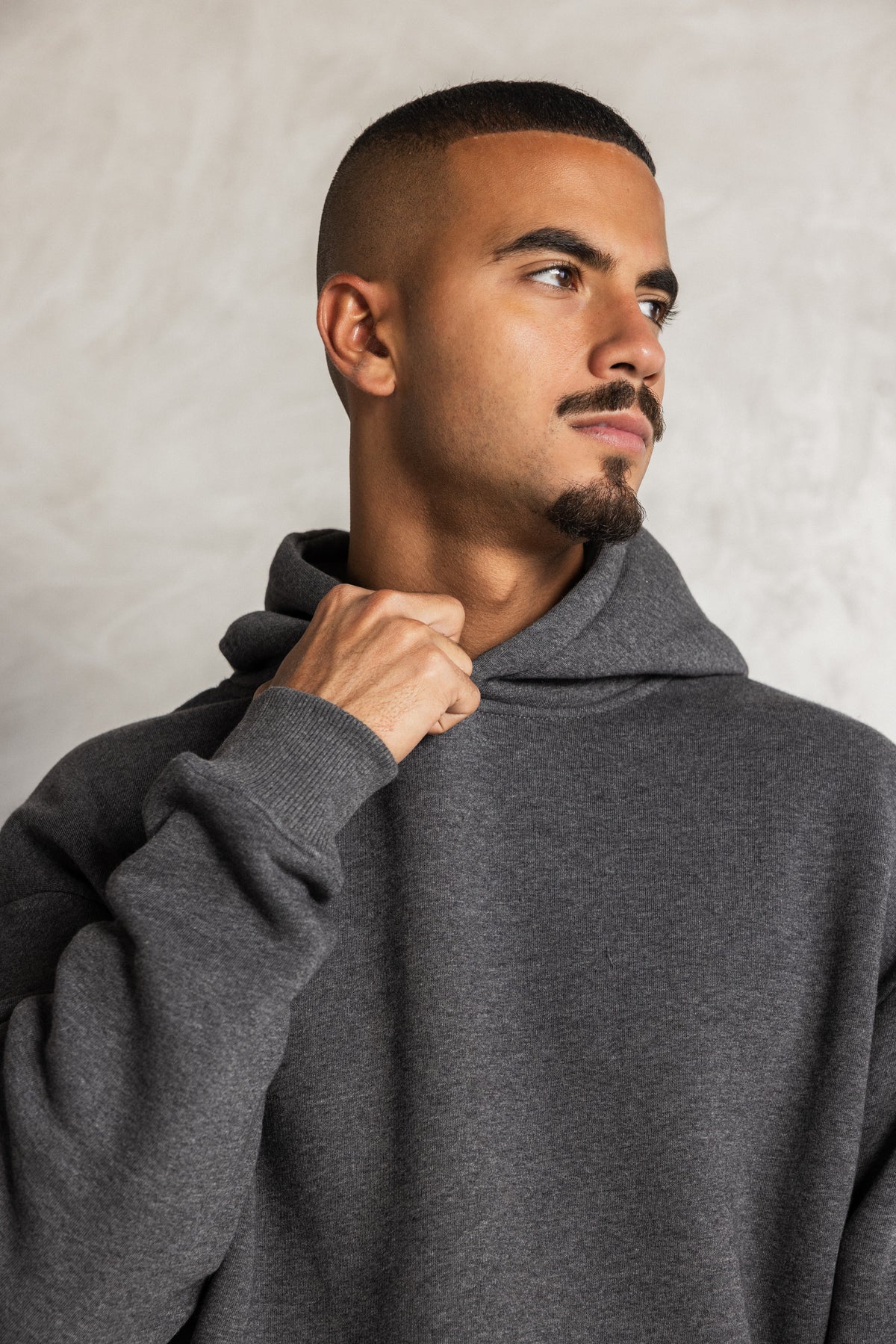 Charcoal Relaxed-Fit Hoodie