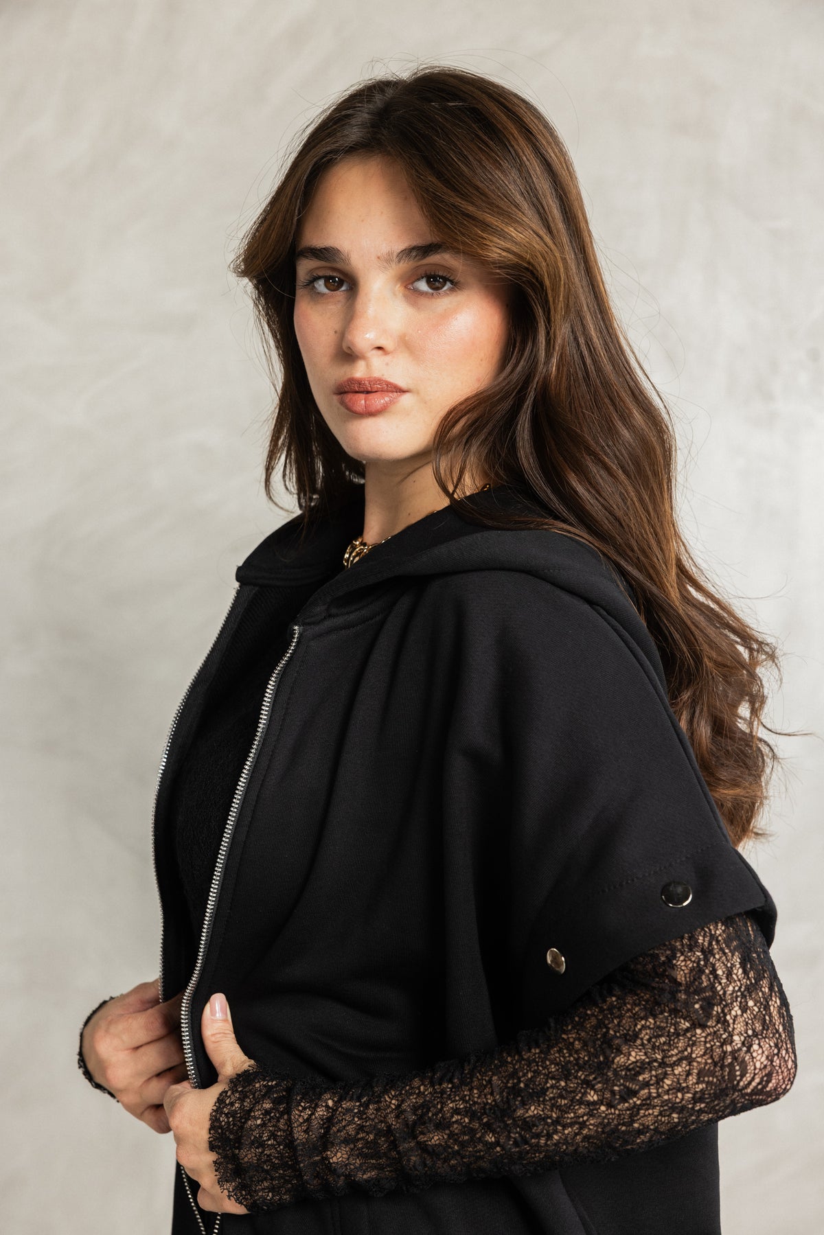 Black Removable Sweatshirt