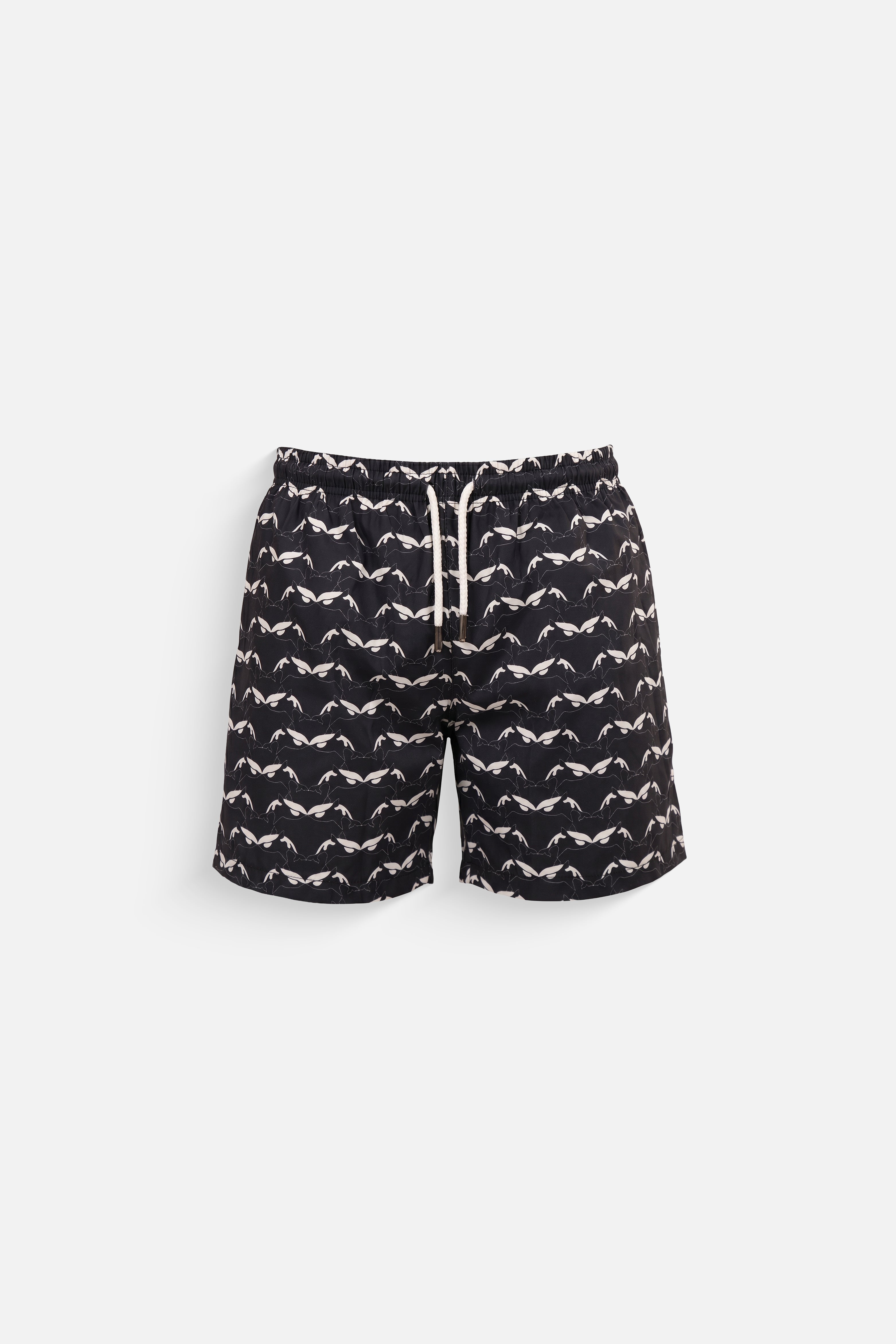 Black orca swim shorts