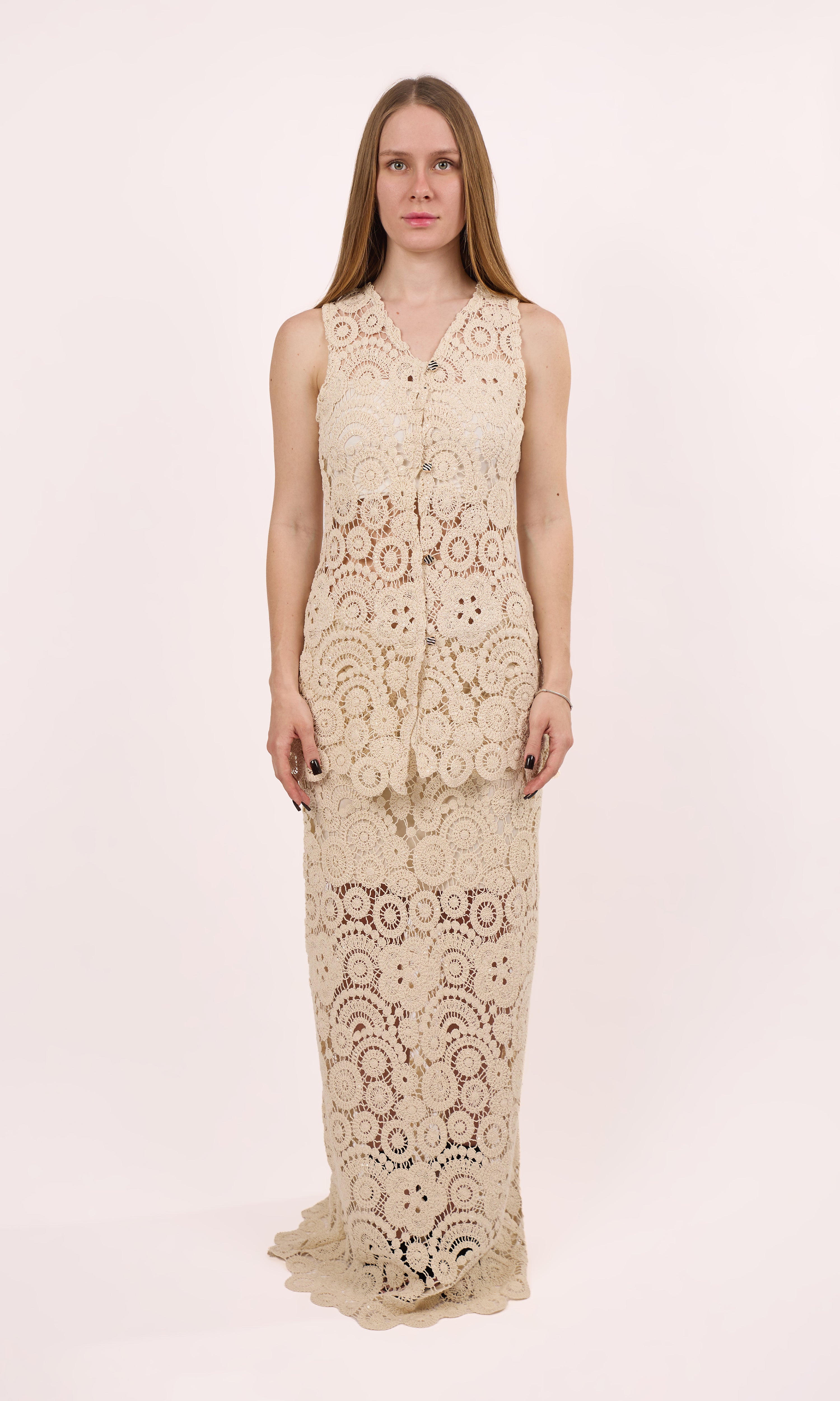 Beige Crochet set