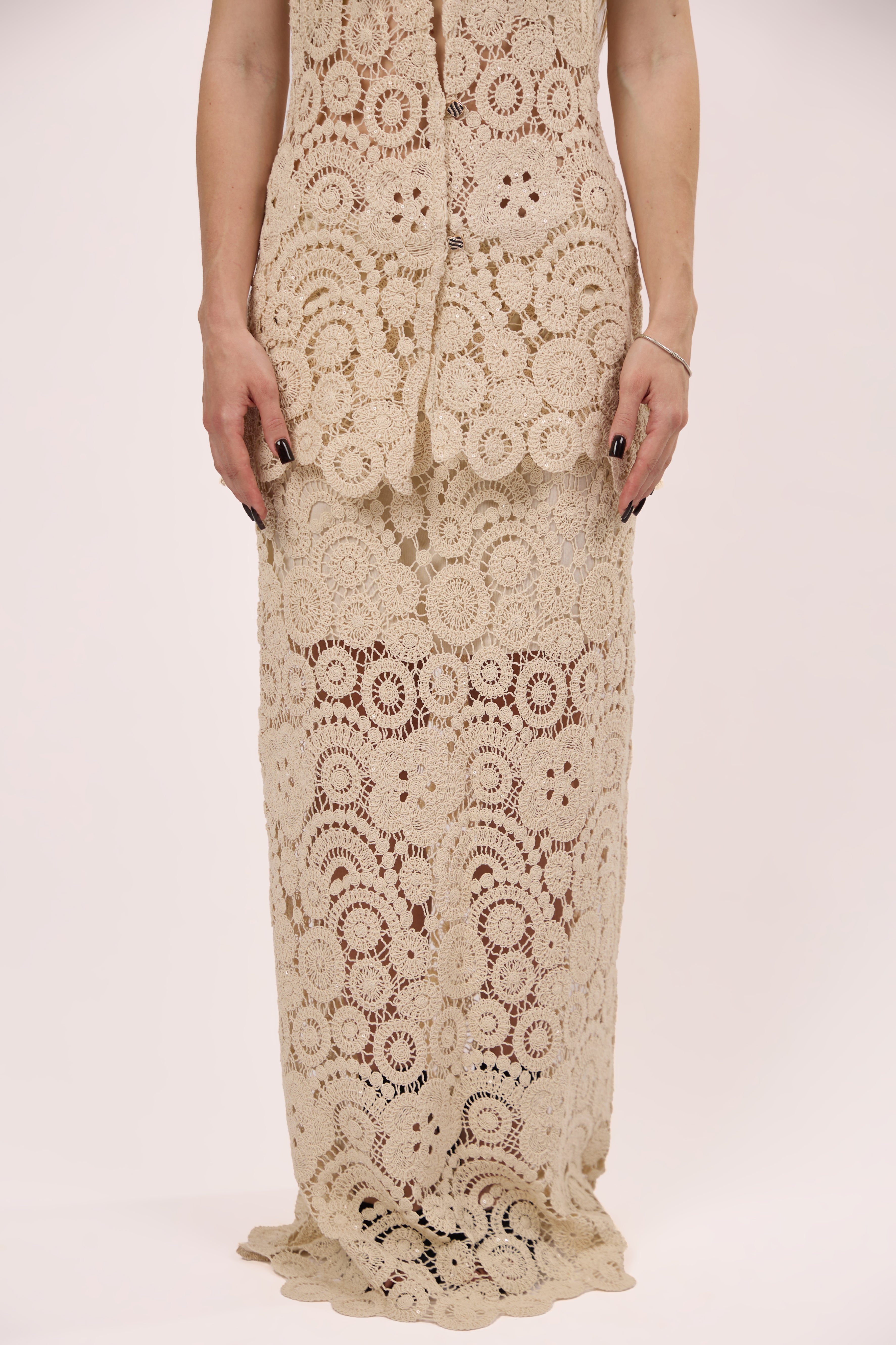 Beige Crochet set