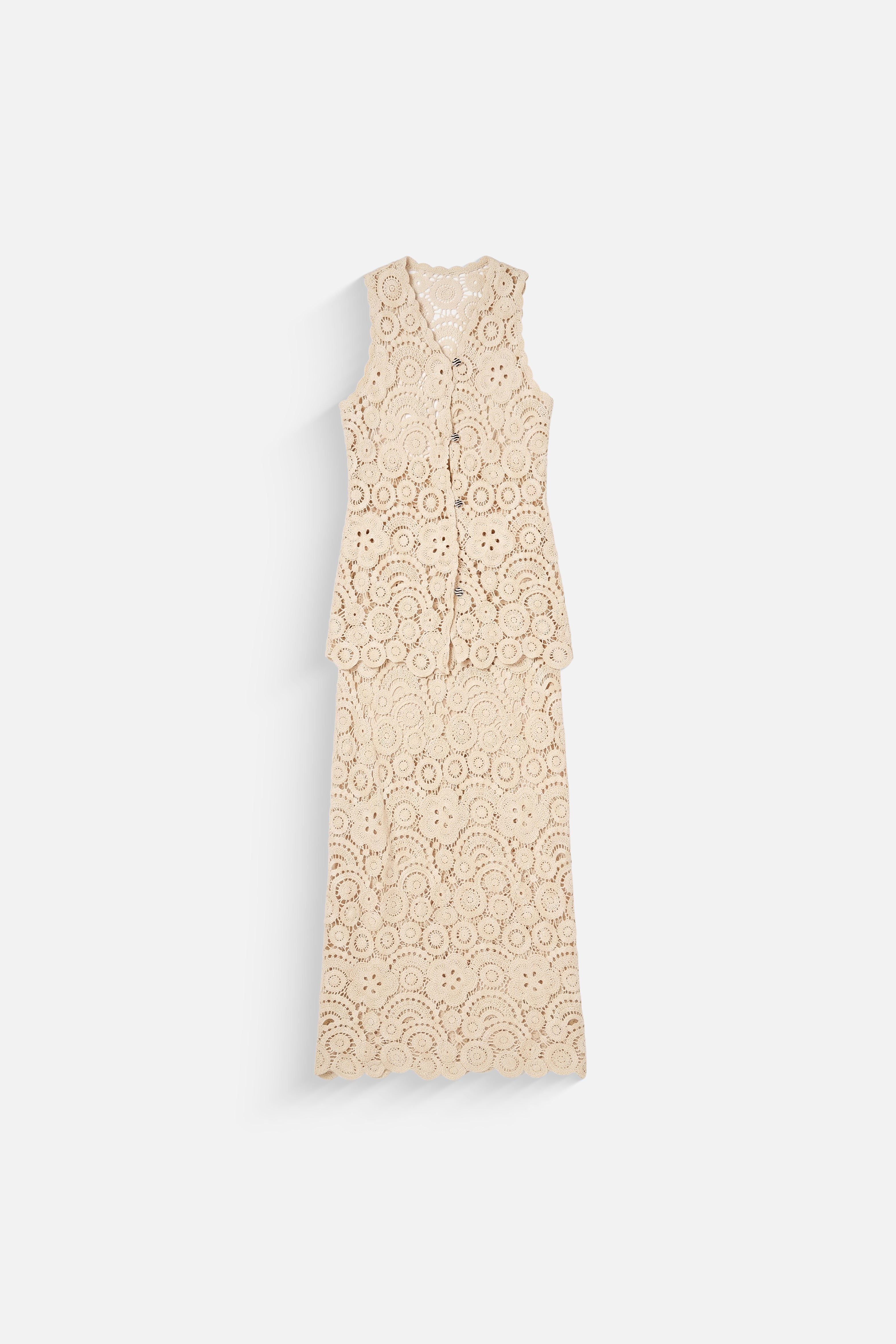 Beige Crochet set
