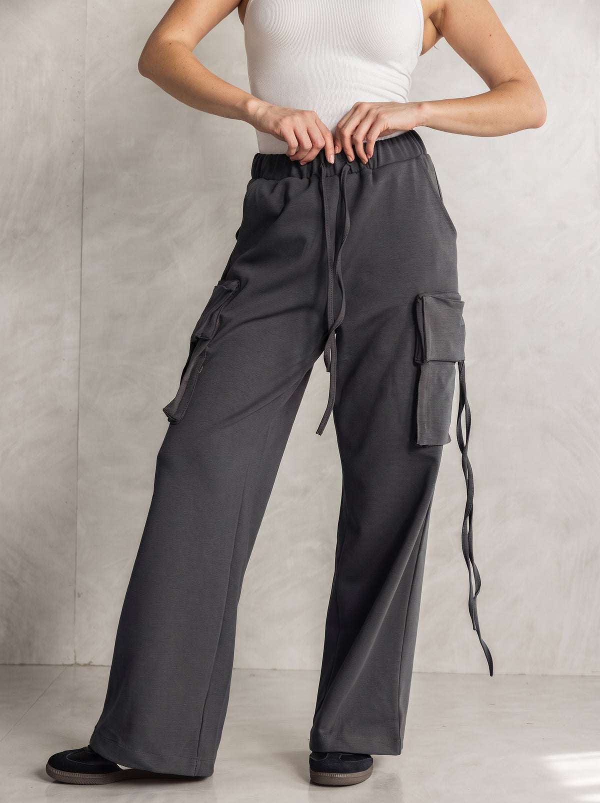 Charcoal Cargo Pants