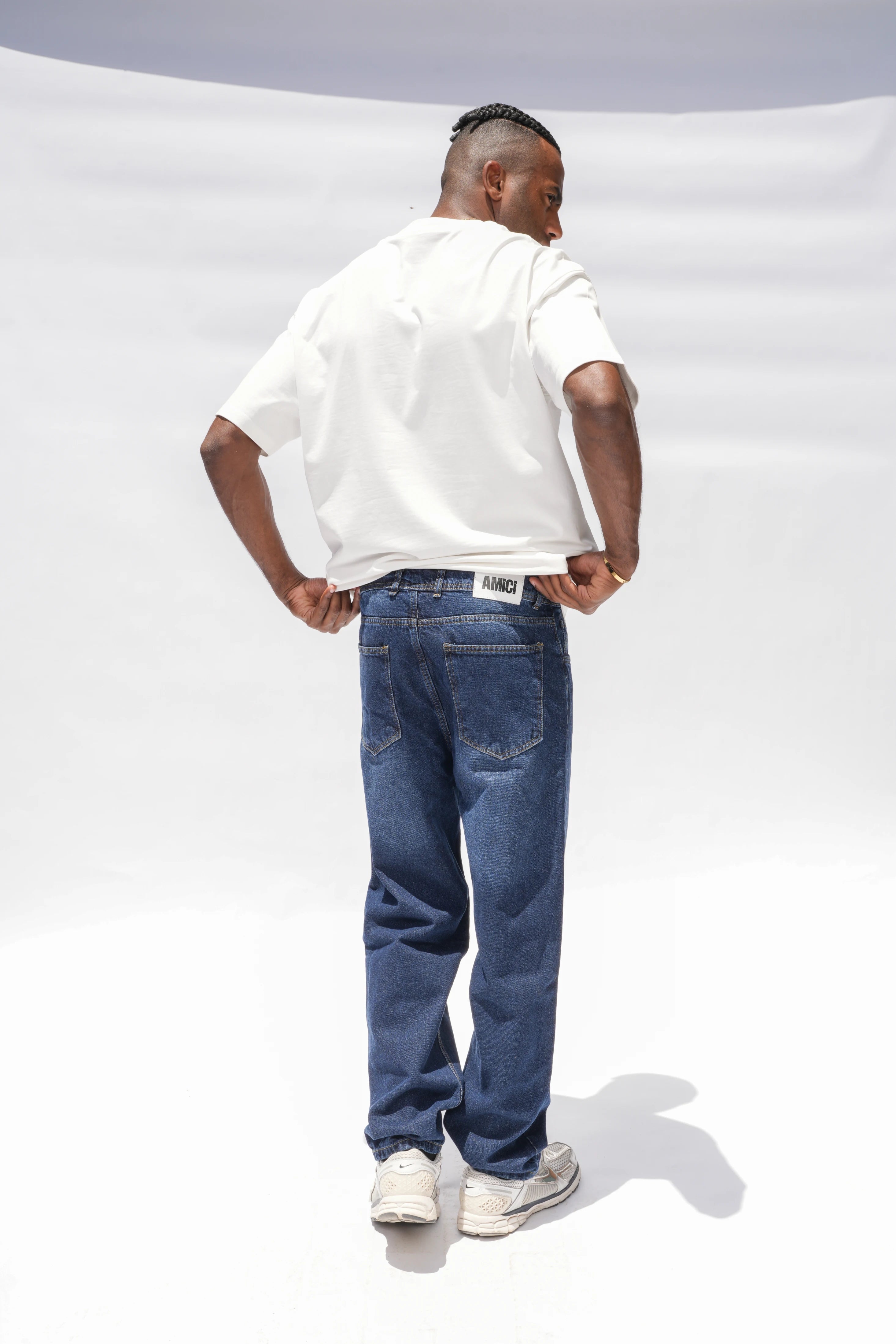 Straight Fit Jeans Navy Blue