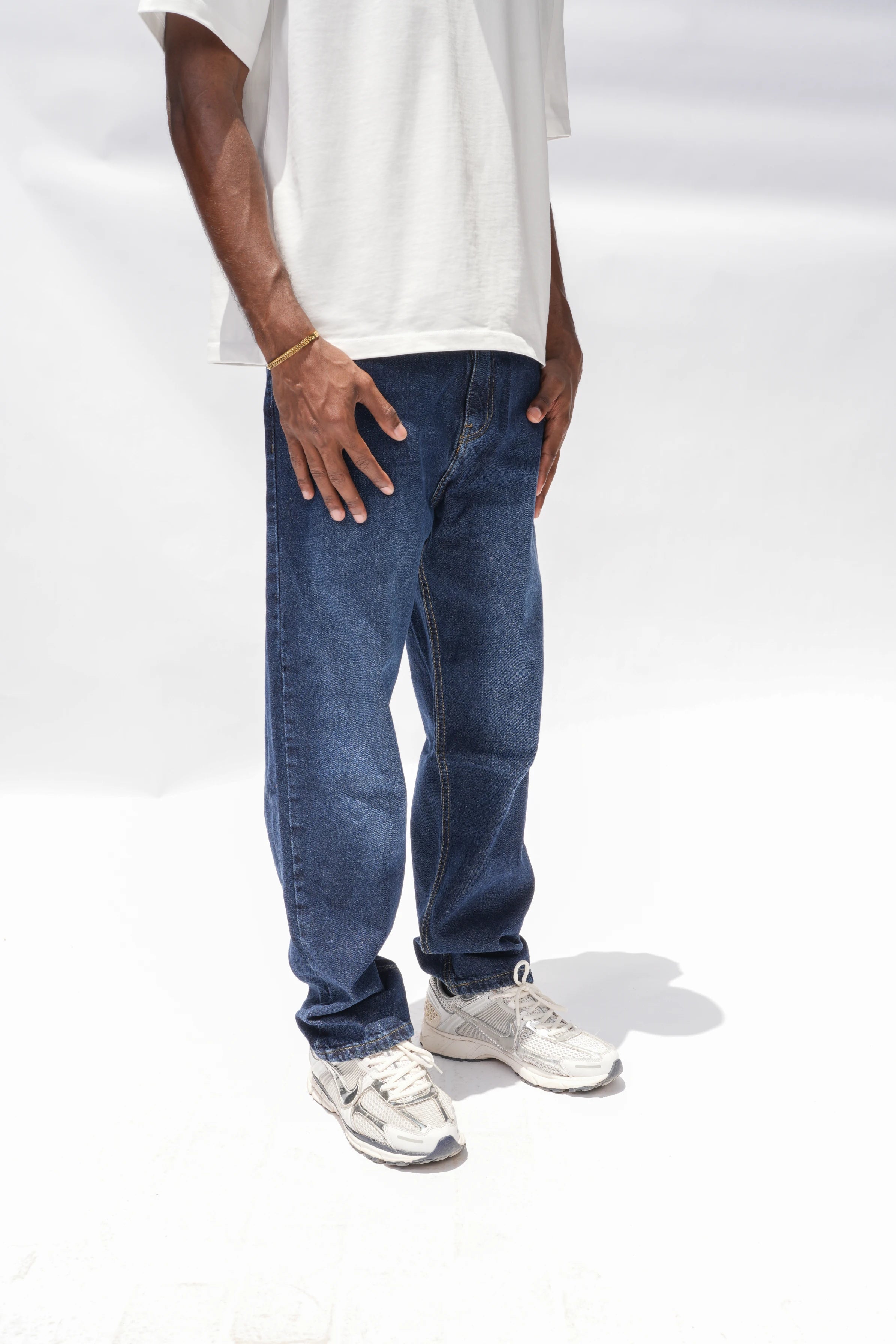 Straight Fit Jeans Navy Blue