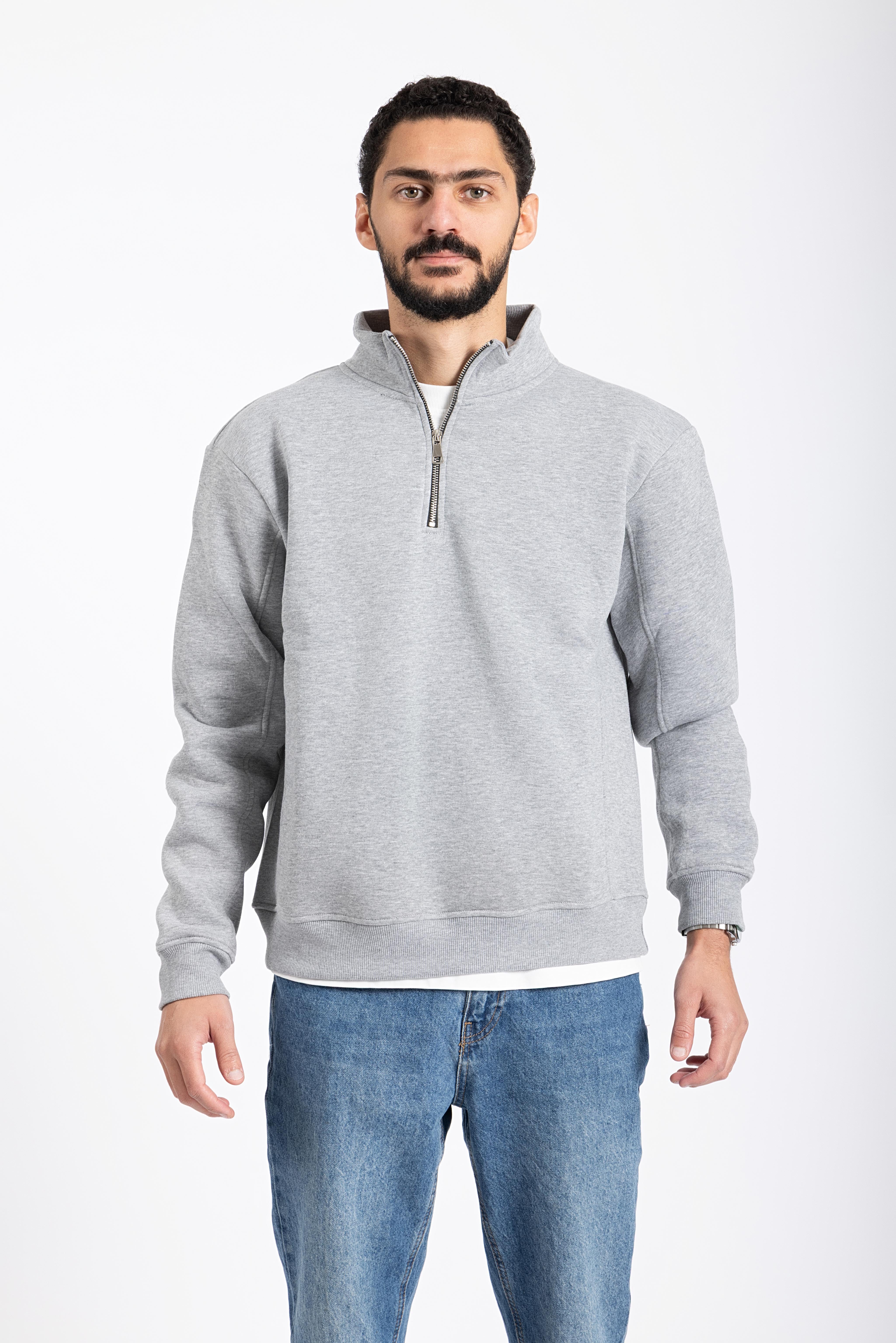 Grey Quarter-zip