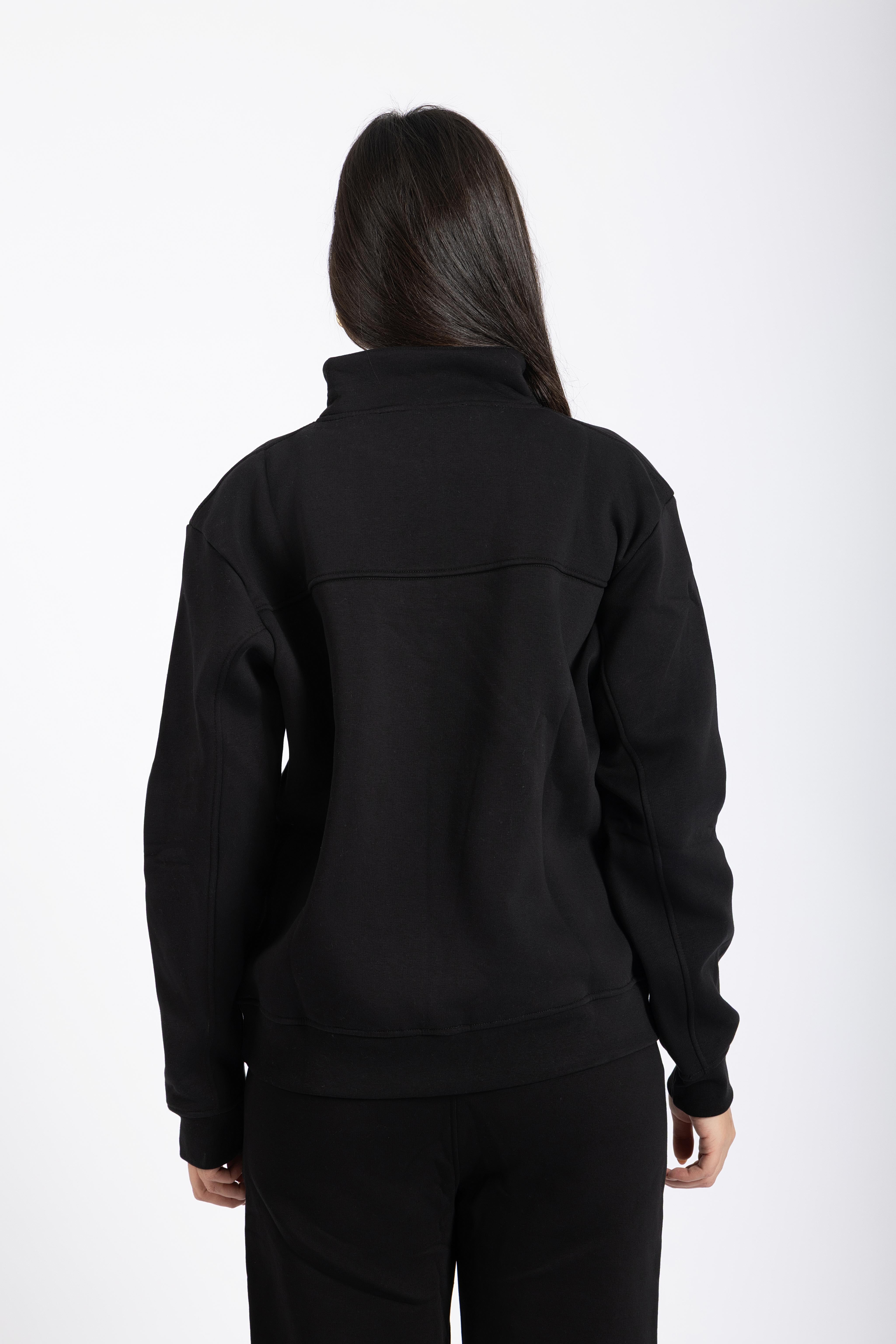 Black Quarter-zip