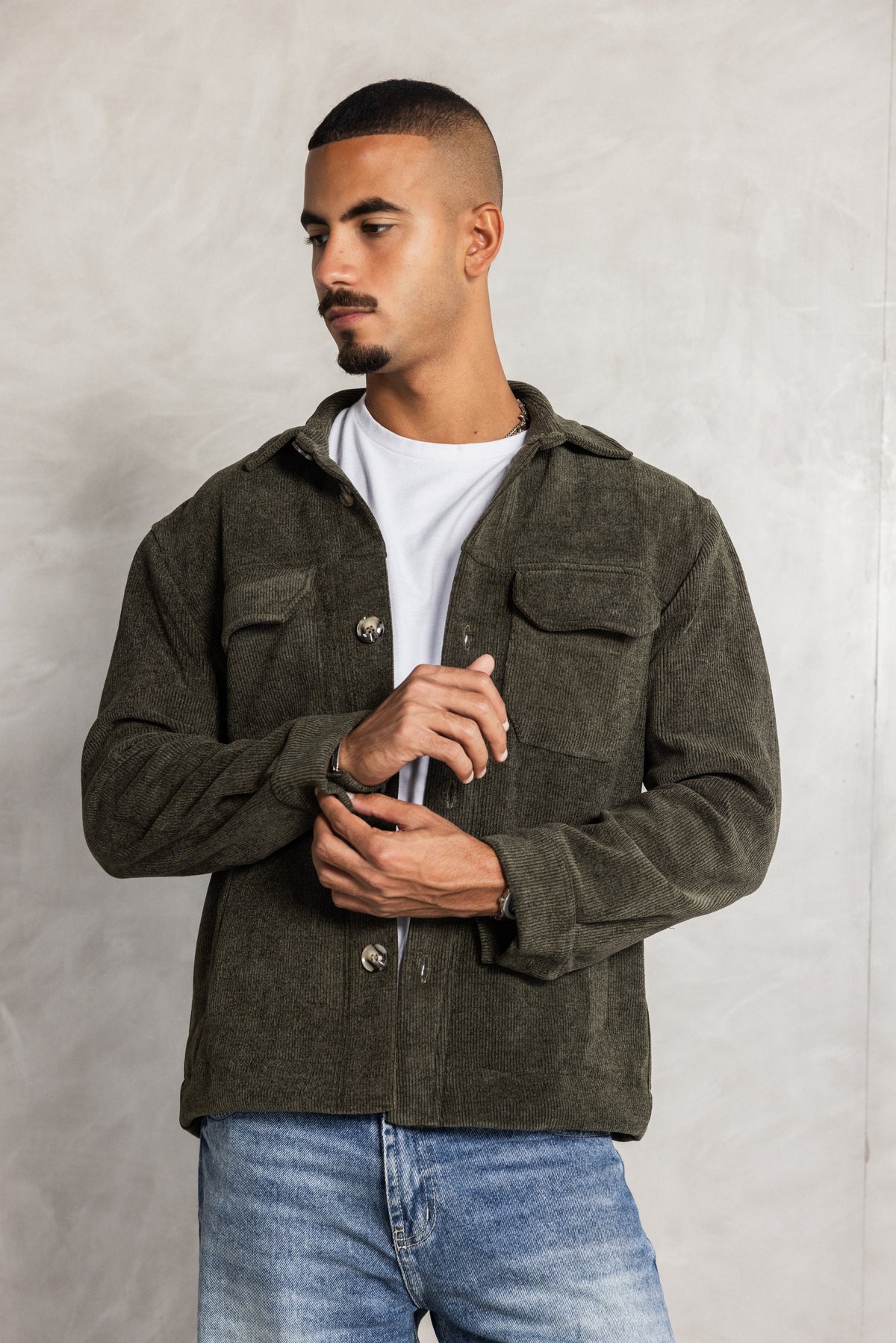 Olive Corduroy Jacket