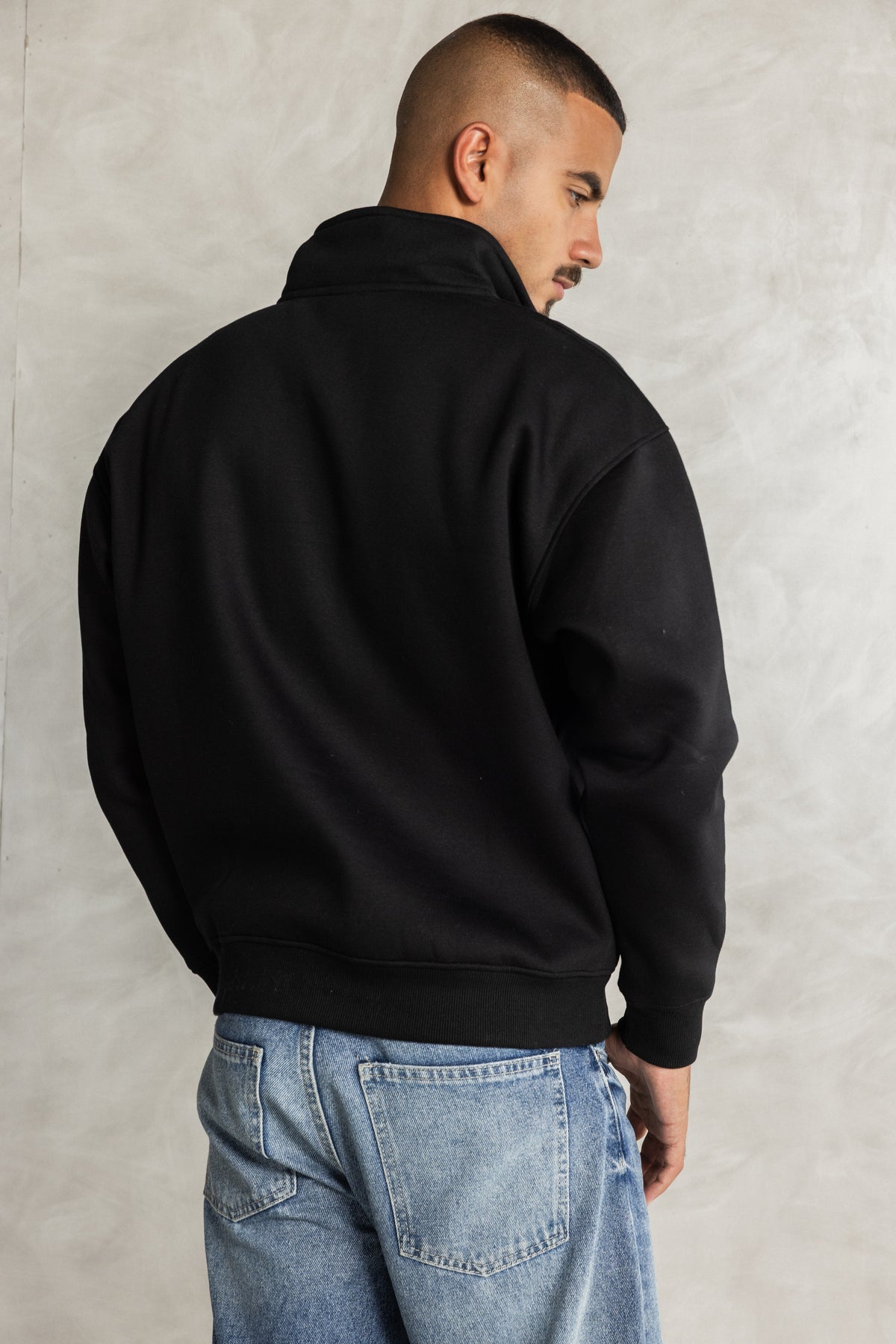Black Quarter-Zip