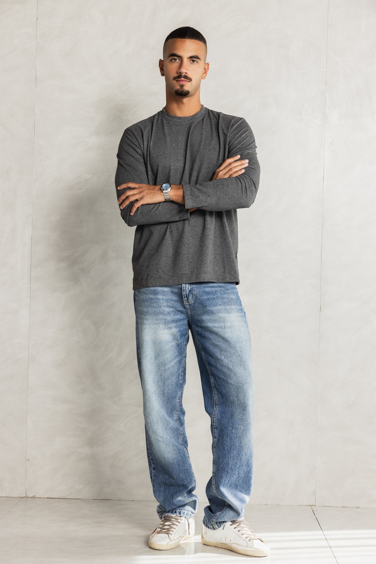 Charcoal Thermal long sleeve shirt