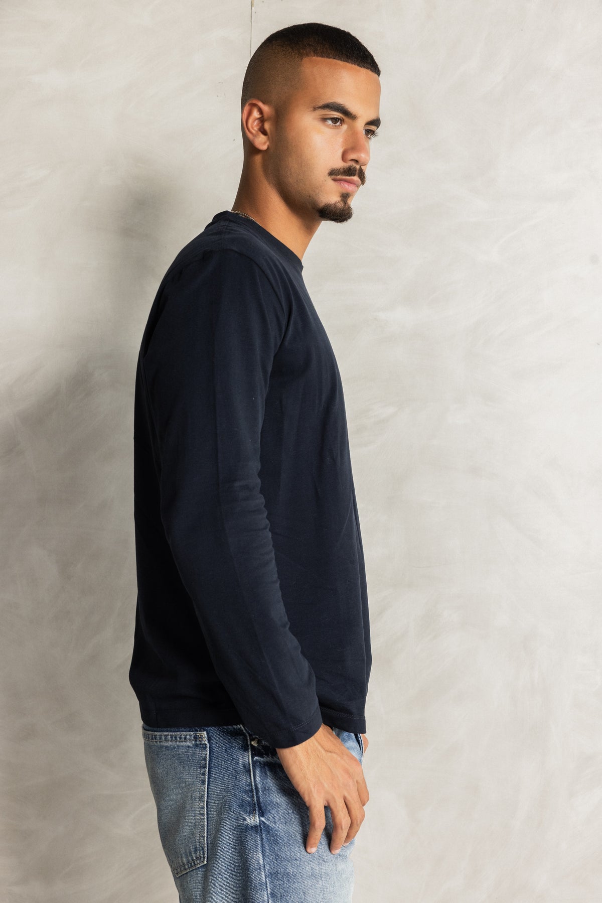 Navy Thermal long sleeve shirt