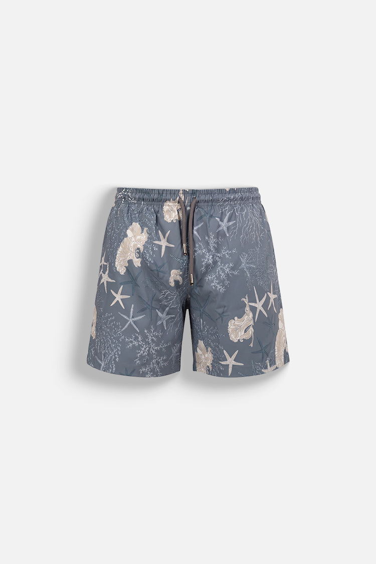 Gray Nautical Starfish swim shorts