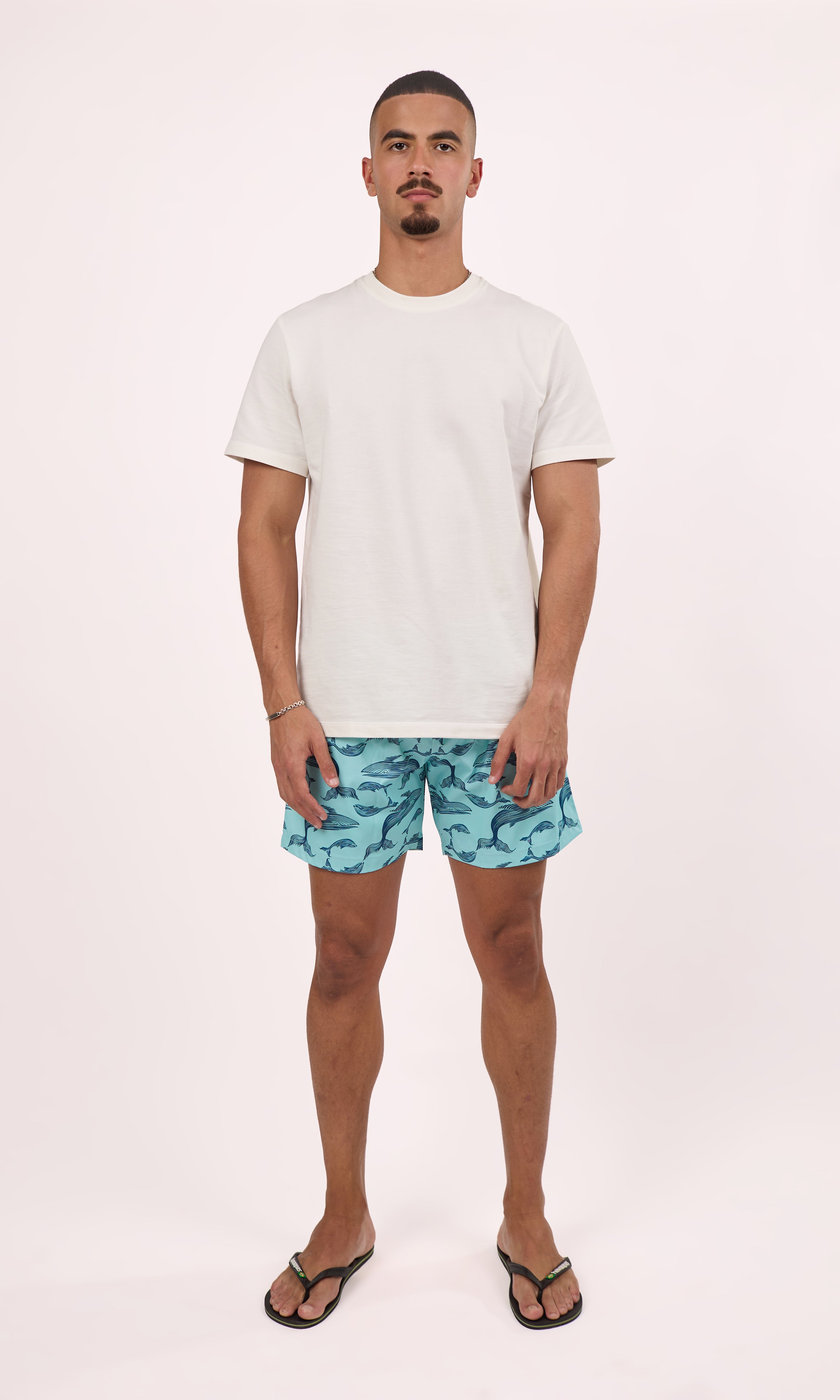 Ocean Blue Whale Swim shorts