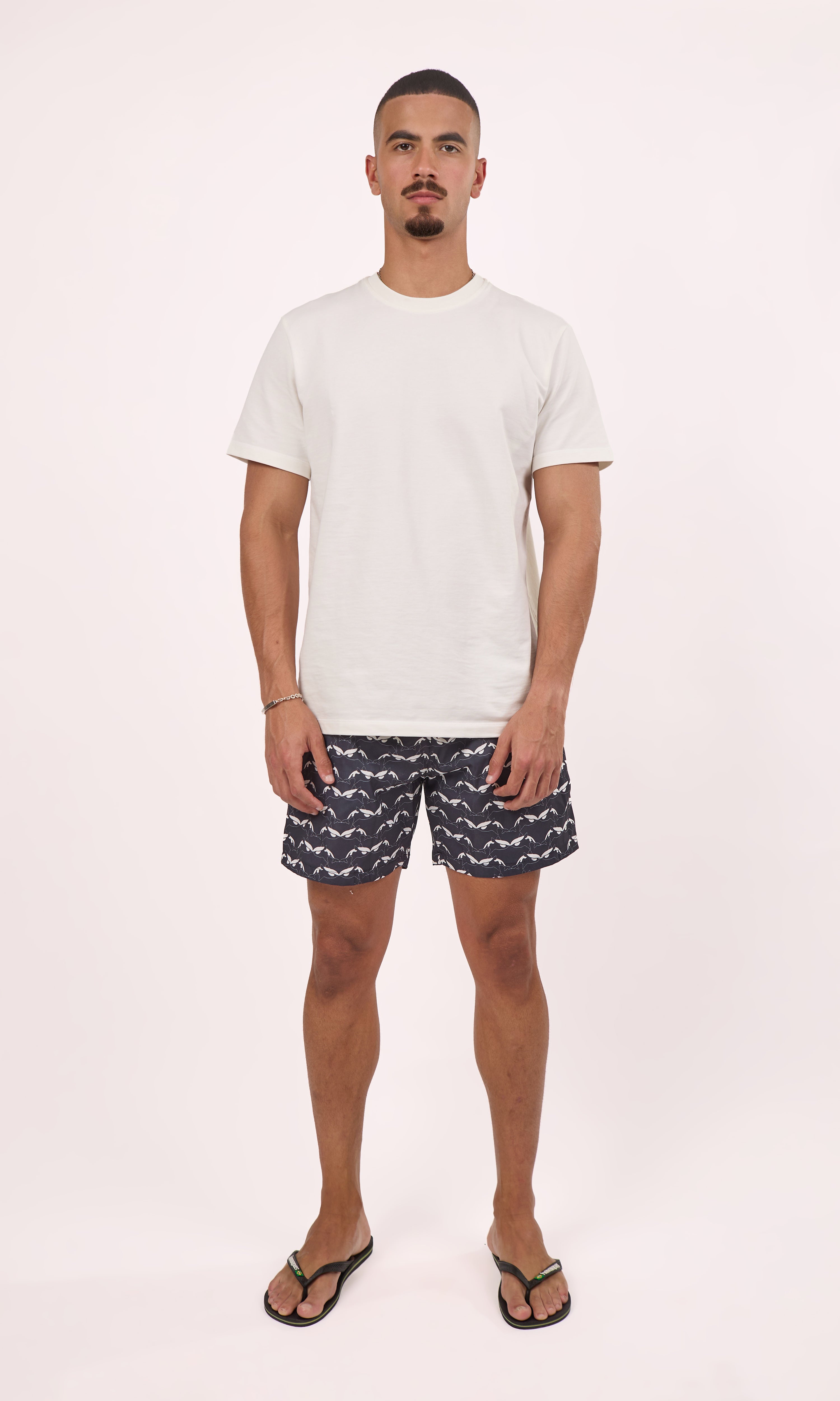 Black orca swim shorts