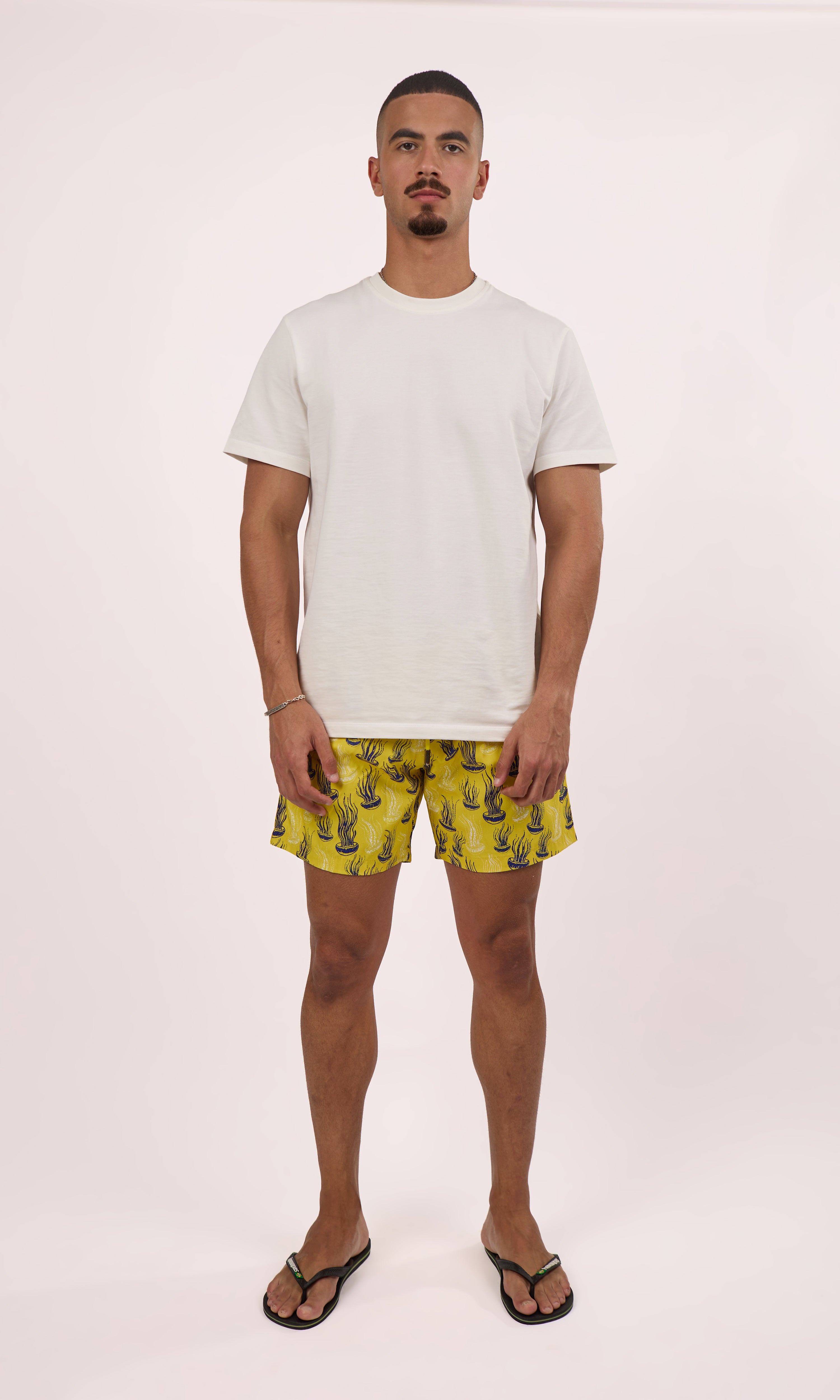 yellow jellyfish swim shorts