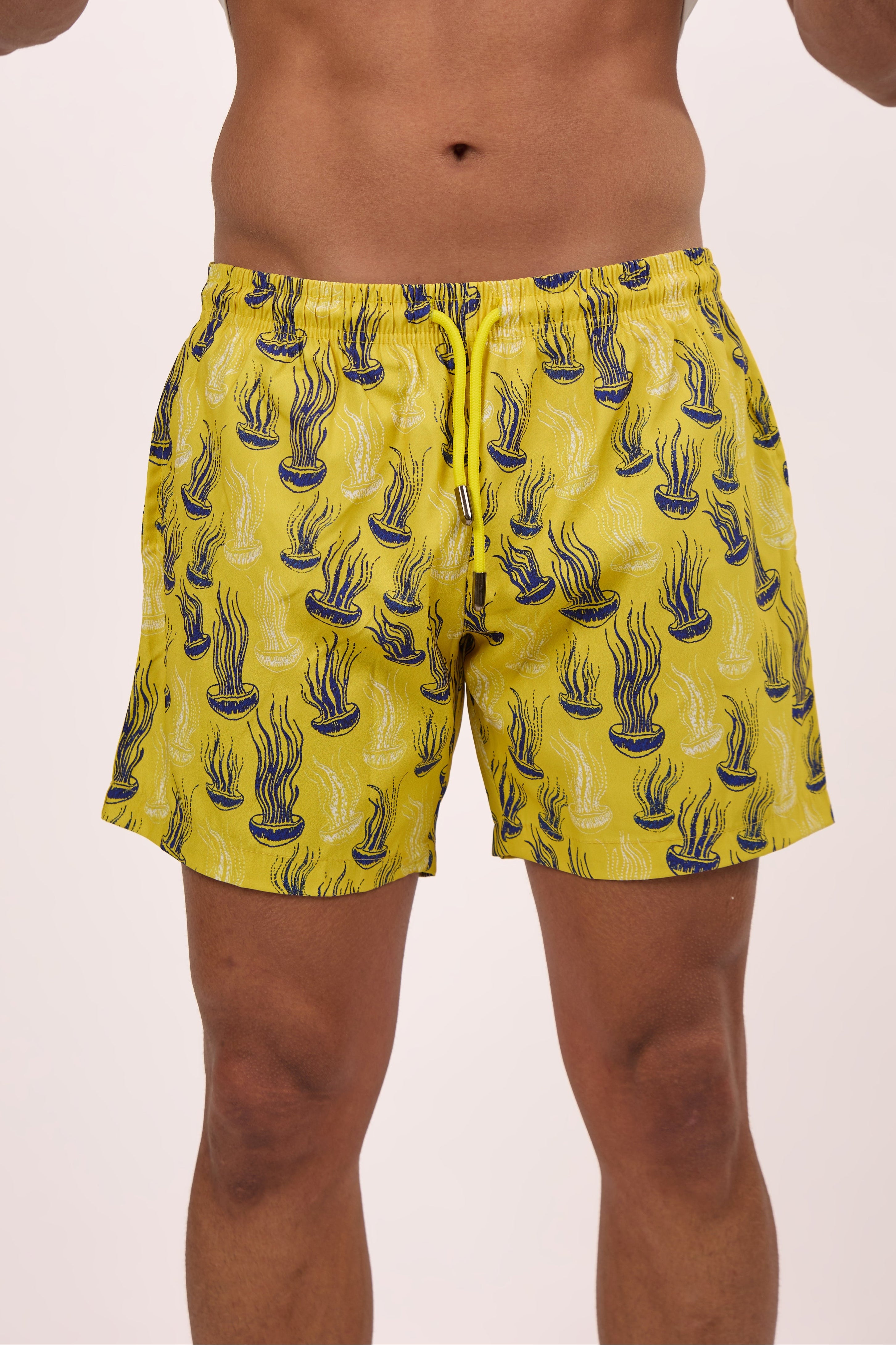 yellow jellyfish swim shorts