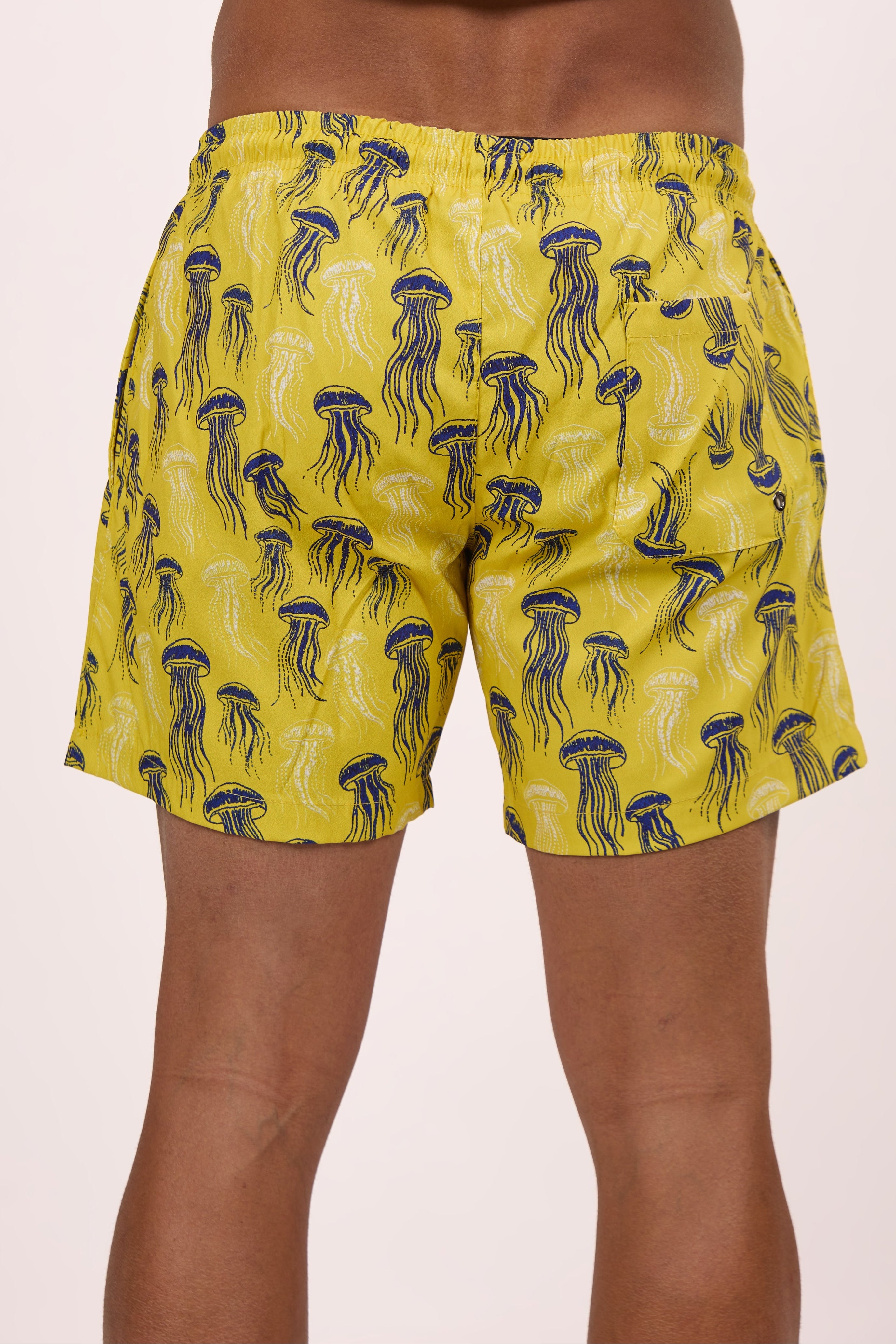 yellow jellyfish swim shorts