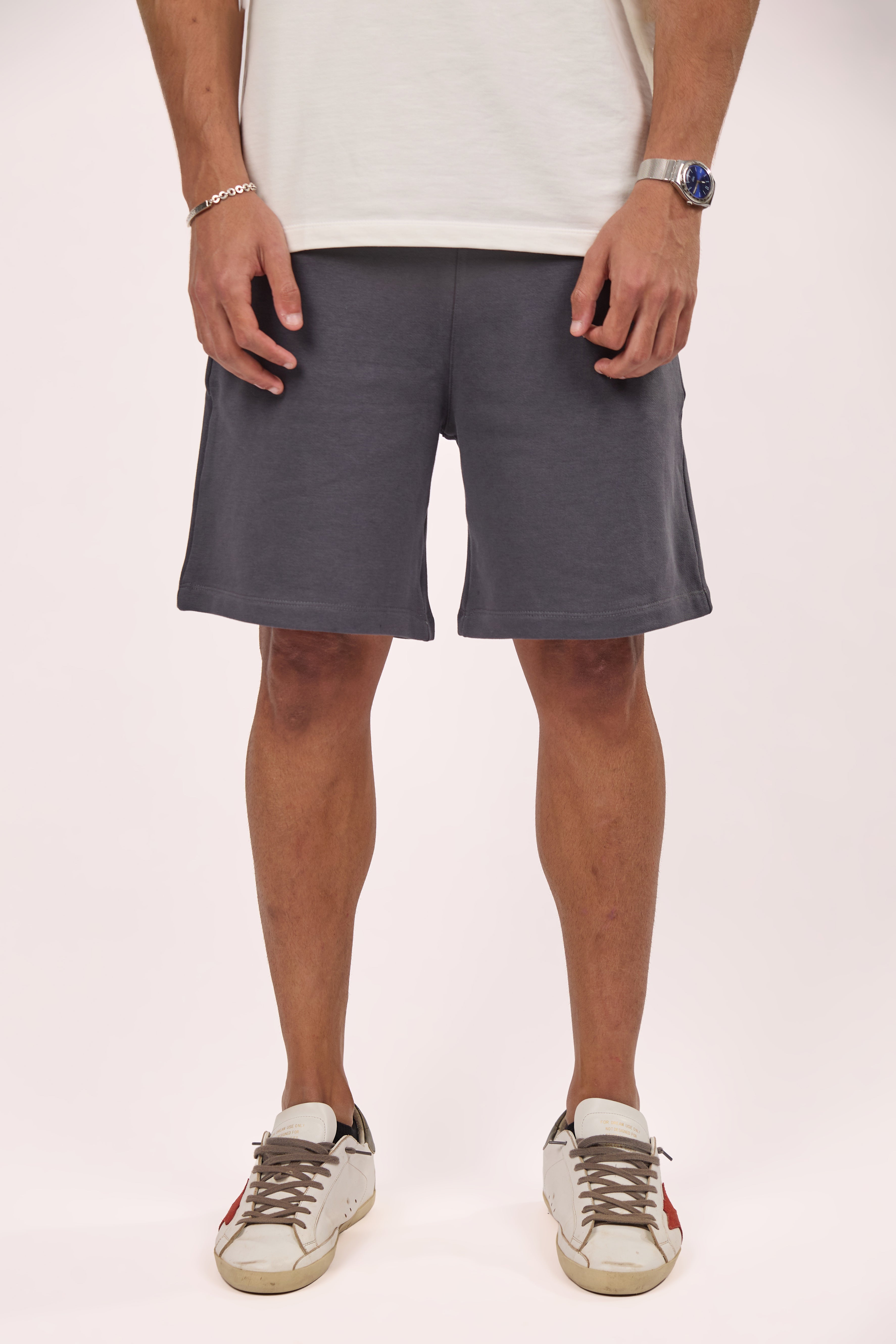 Charcoal Cotton Short