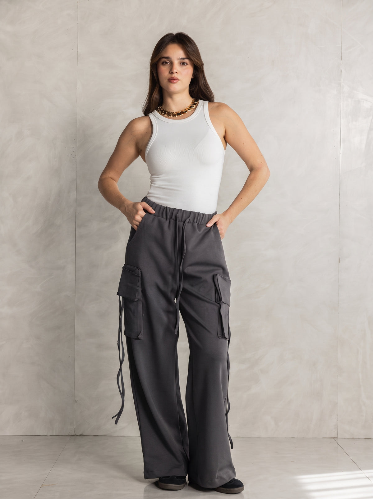Charcoal Cargo Pants