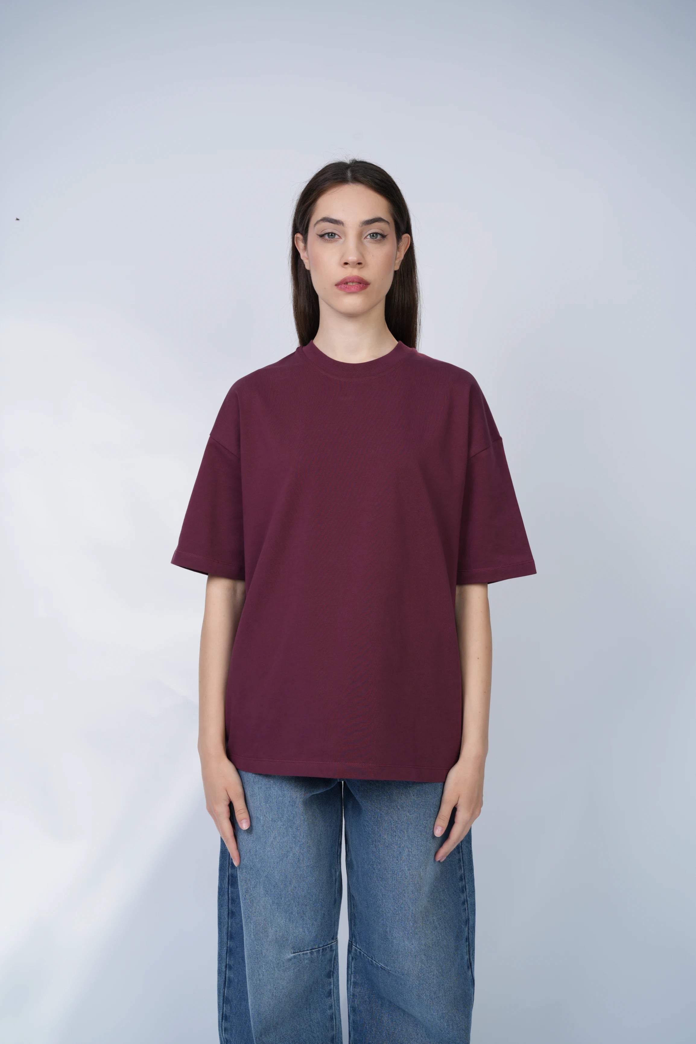 T-shirt Oversize Burgundy