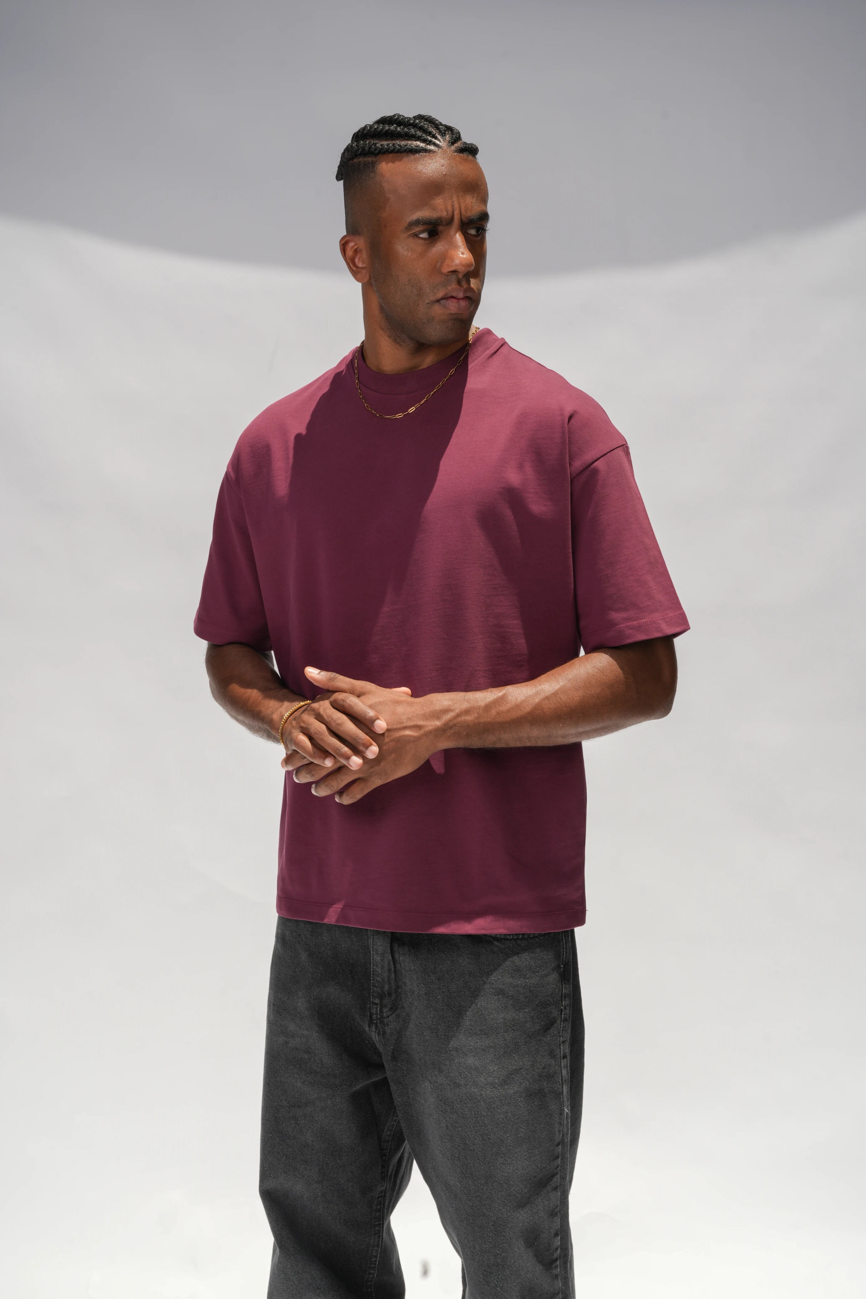 T-shirt Oversize Burgundy