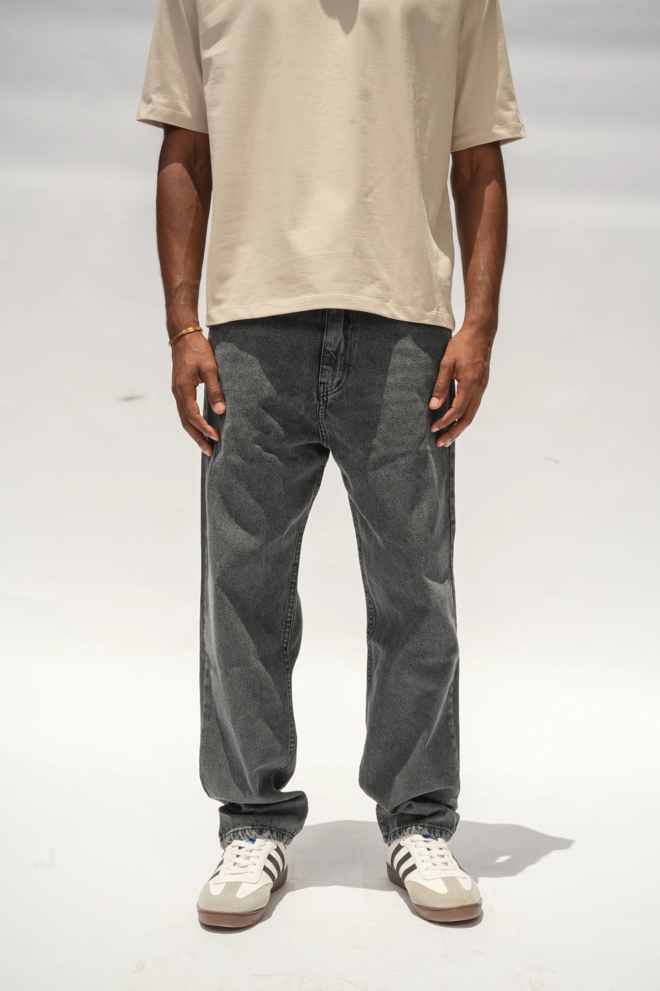 Straight Fit Jeans Gray