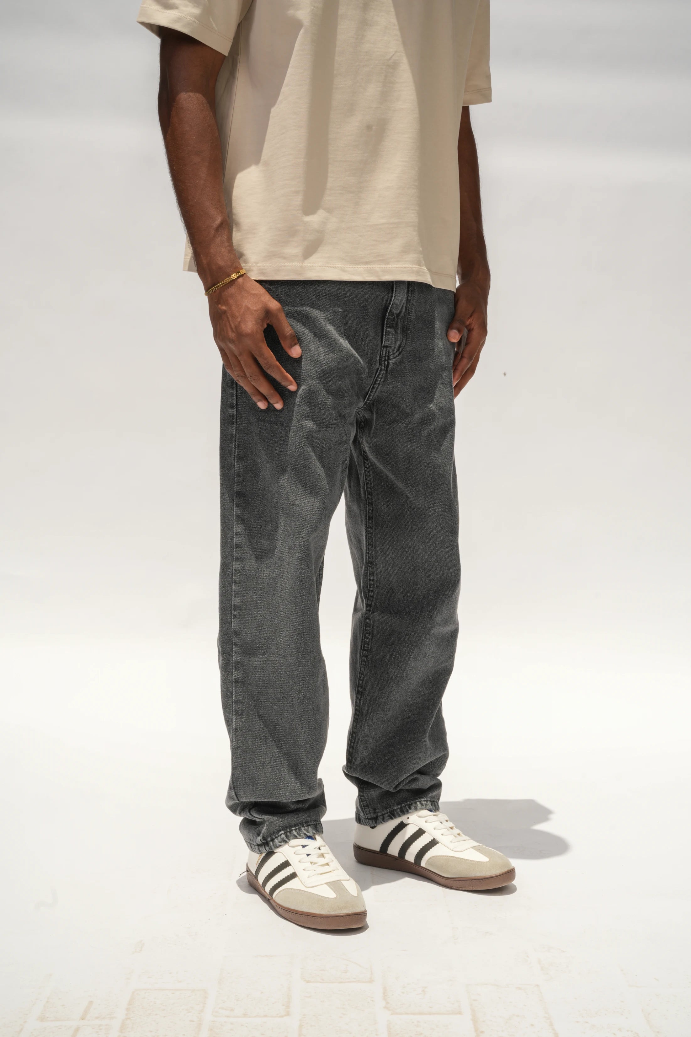 Straight Fit Jeans Gray