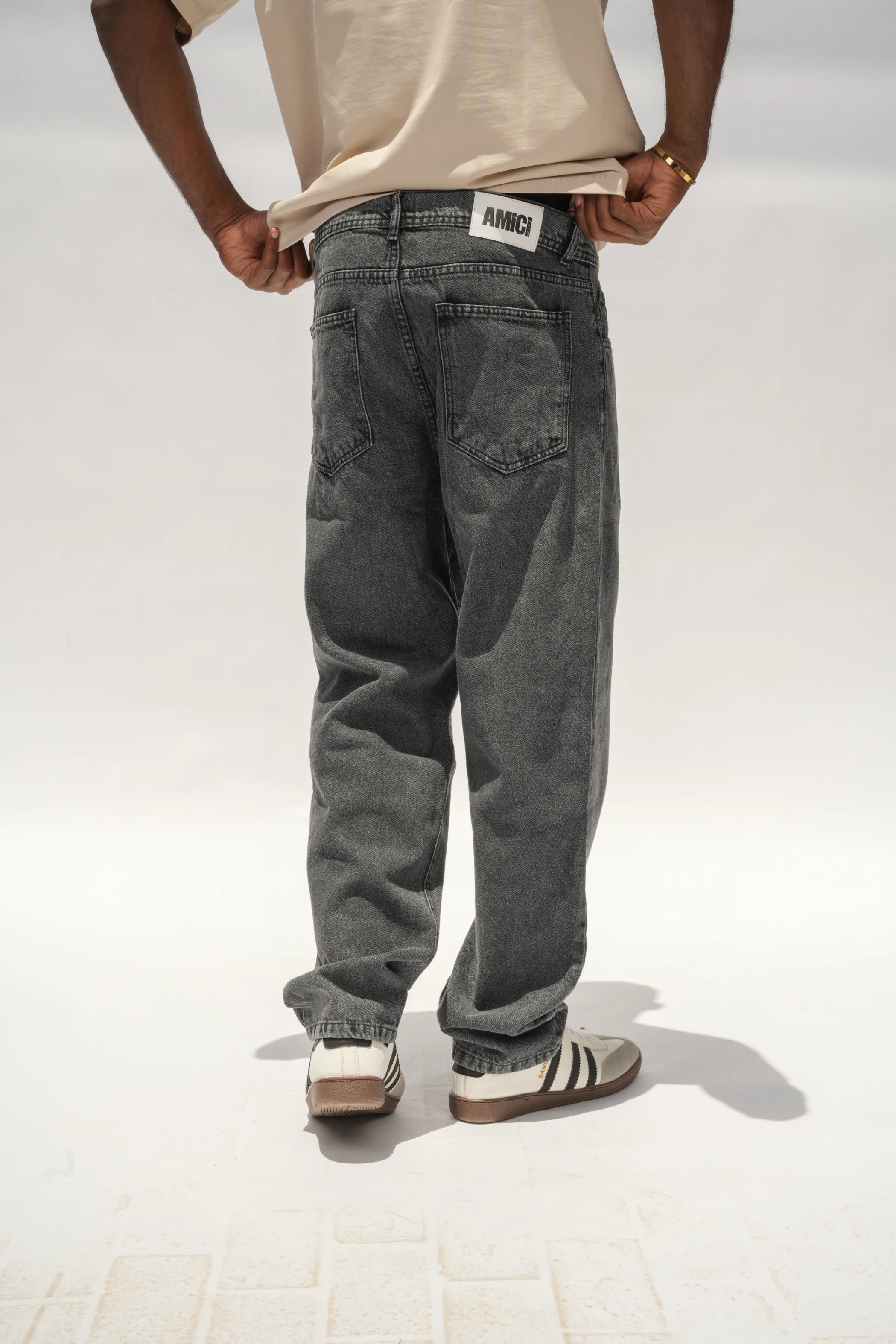 Straight Fit Jeans Gray