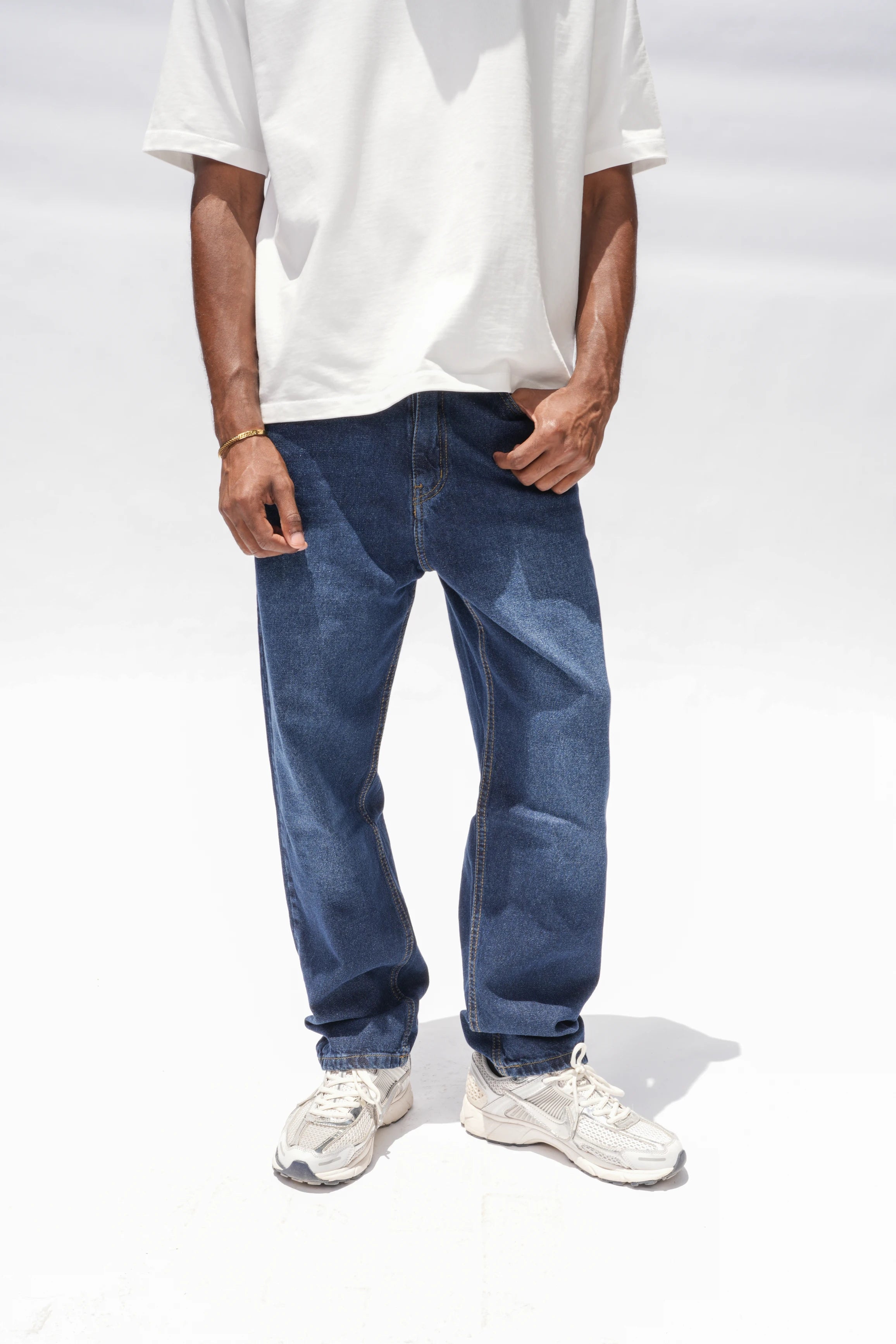 Straight Fit Jeans Navy Blue