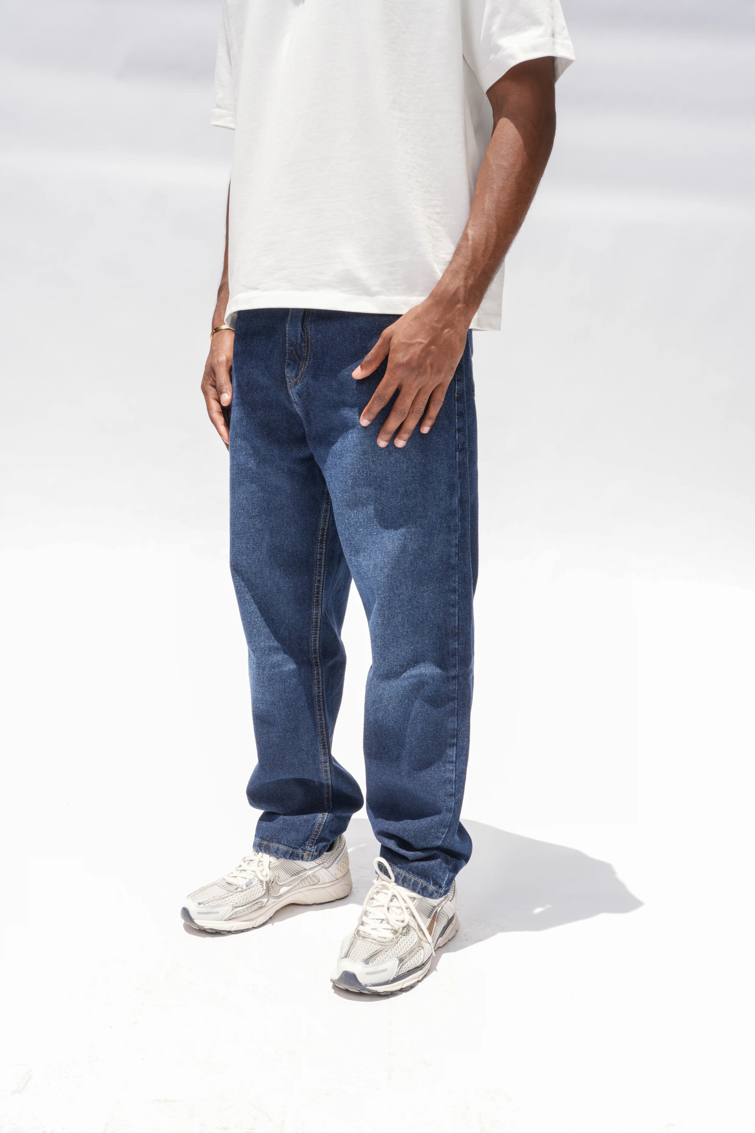 Straight Fit Jeans Navy Blue