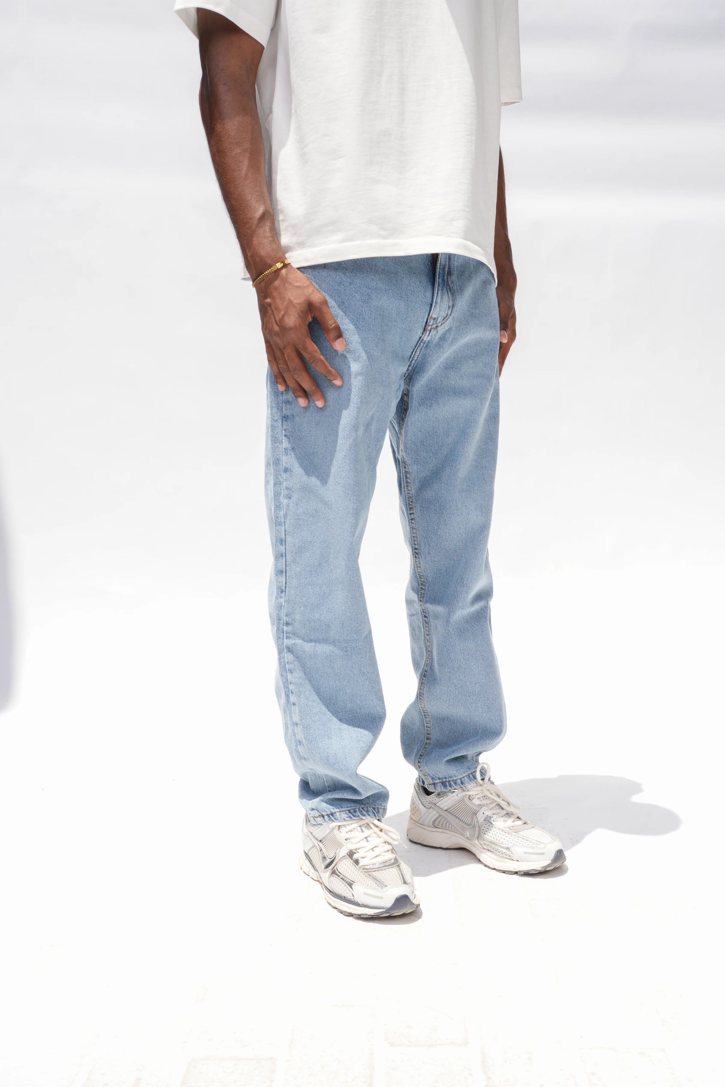 Straight Fit Jeans Mid Blue