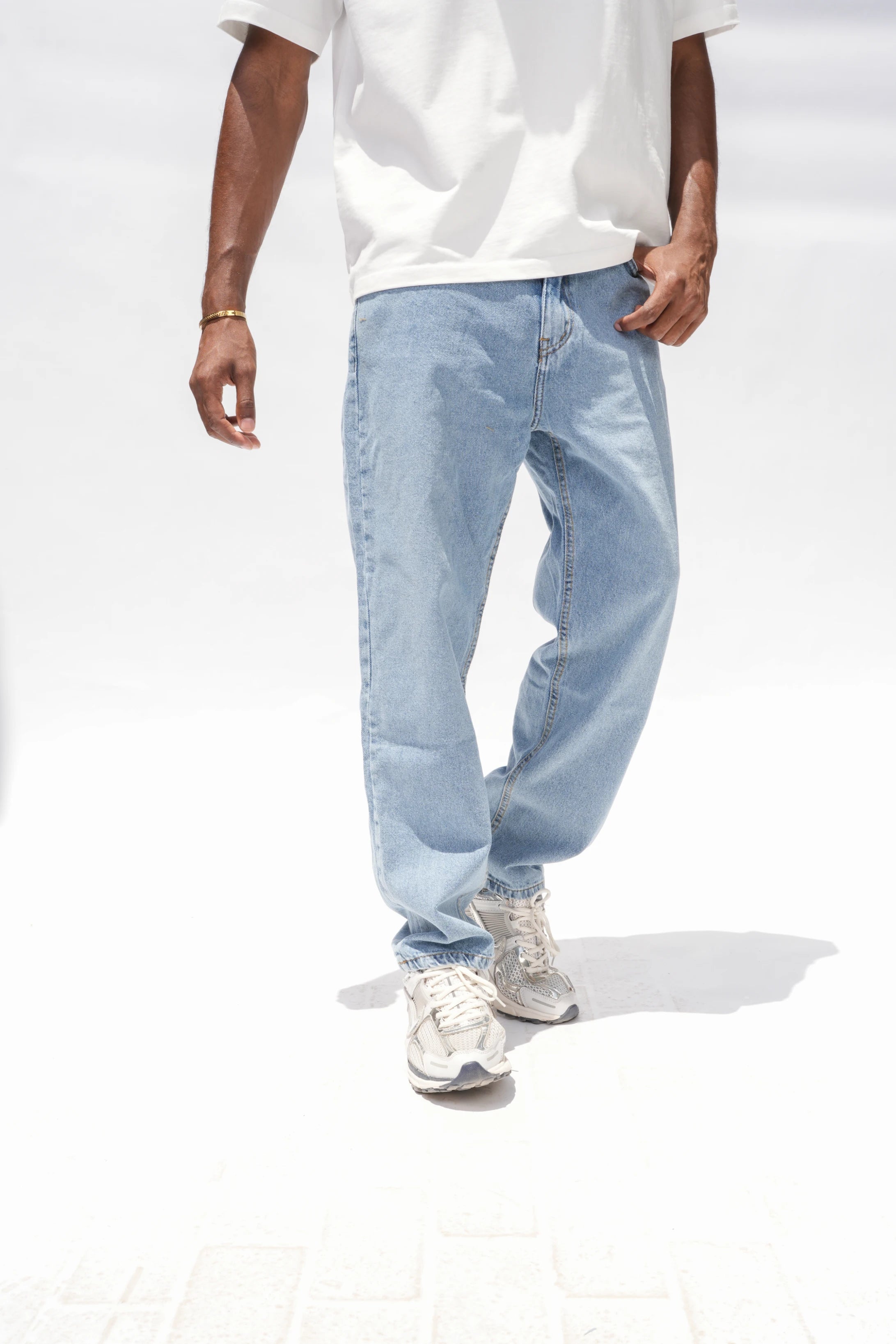 Straight Fit Jeans Mid Blue