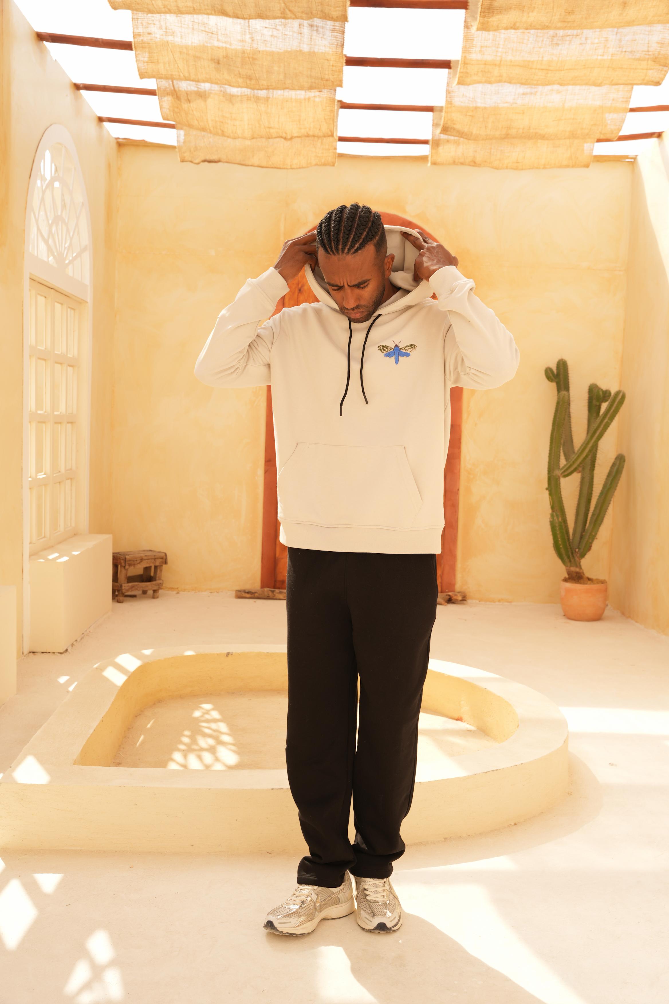 Oversize Hoodie Silver