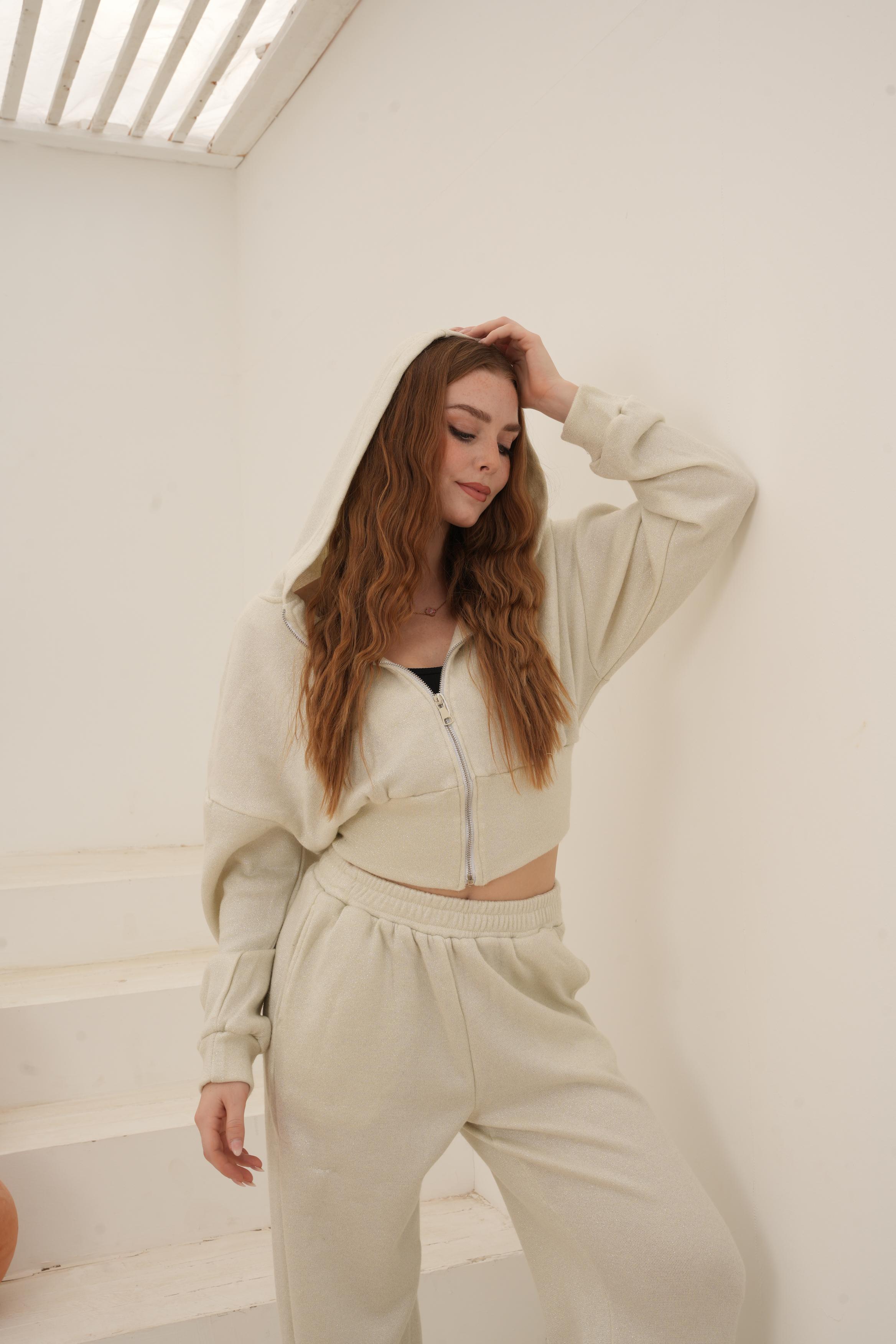 Metallic thread set Off White