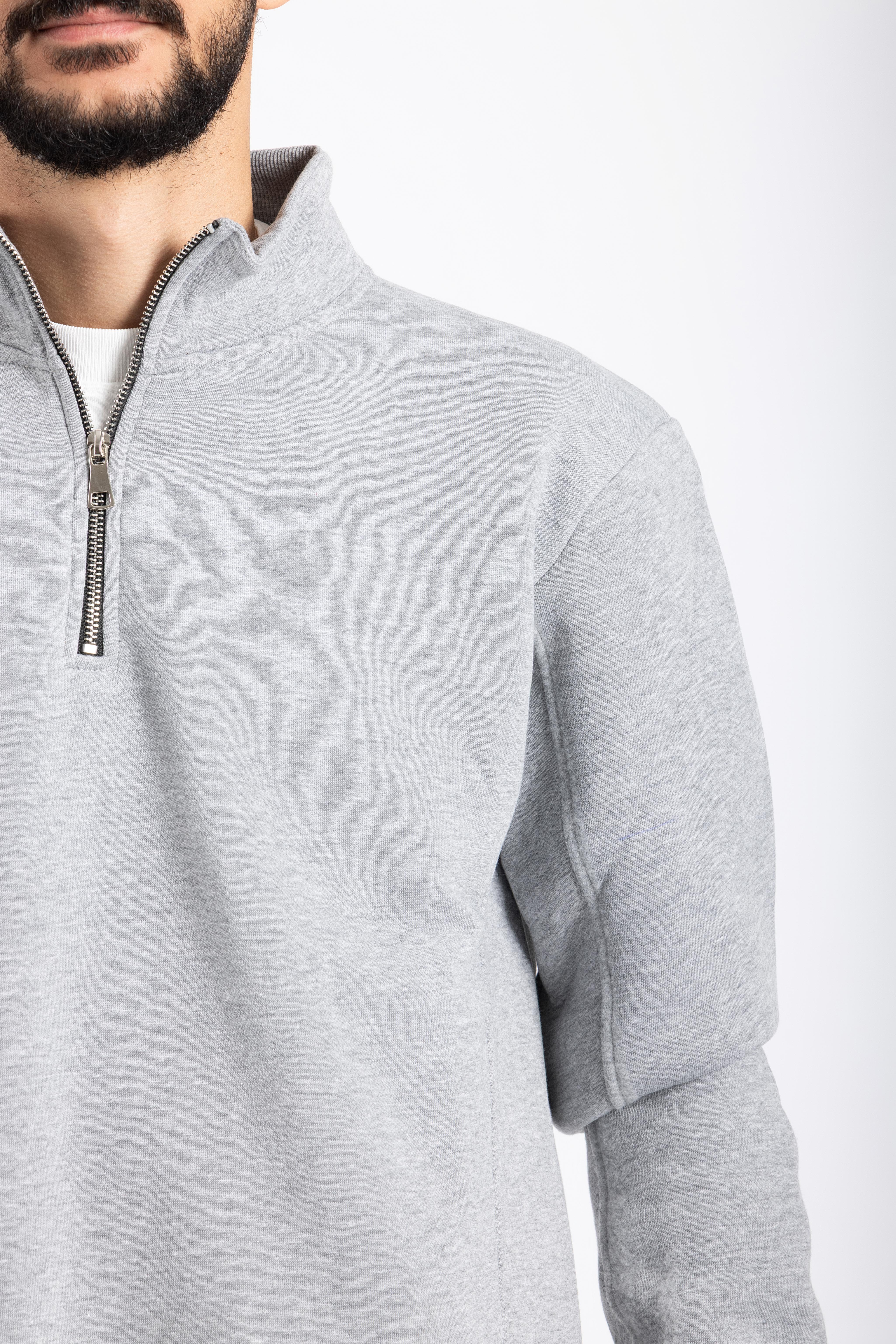 Grey Quarter-zip