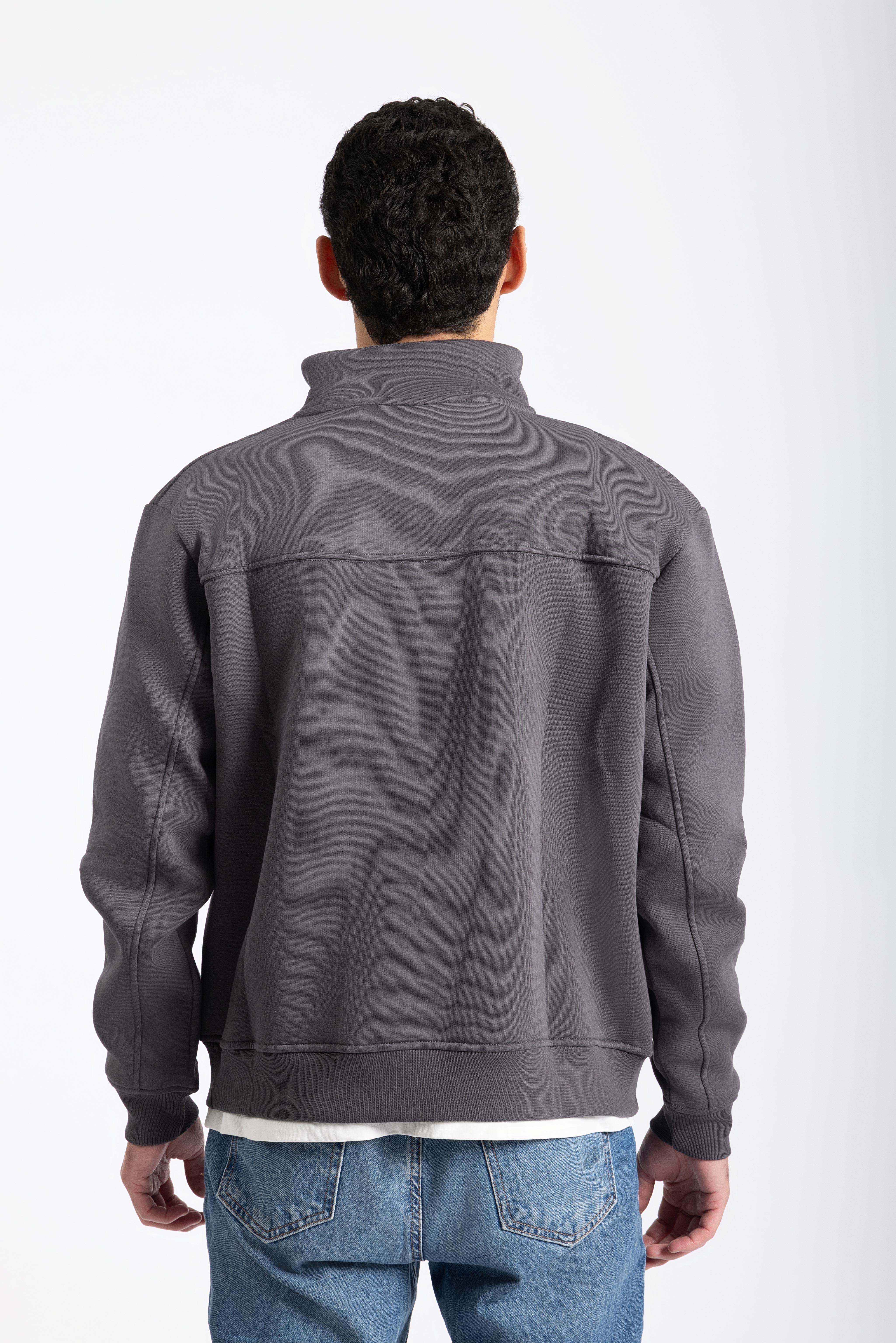 Charcoal Quarter-zip