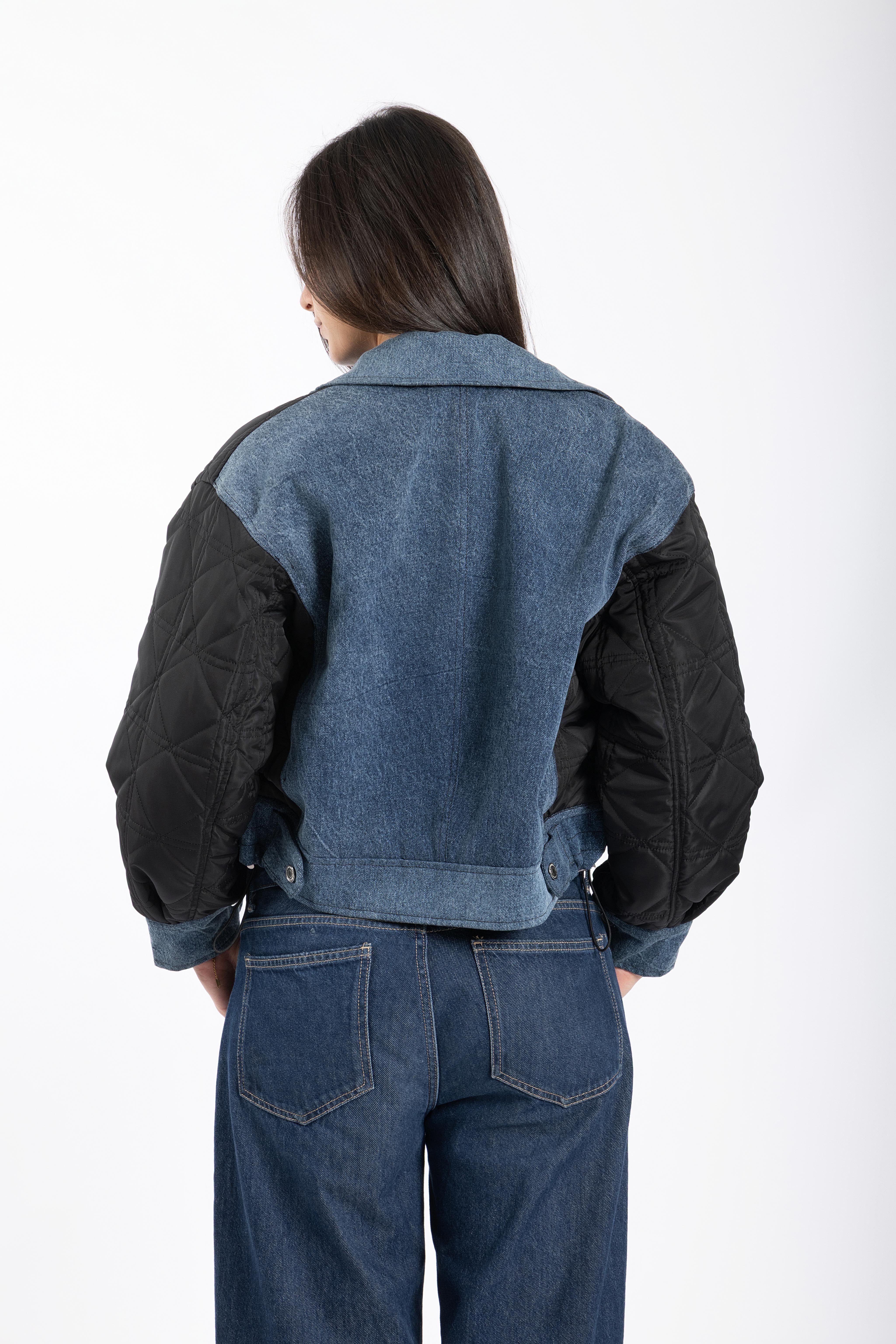 Denim Puffer Jacket