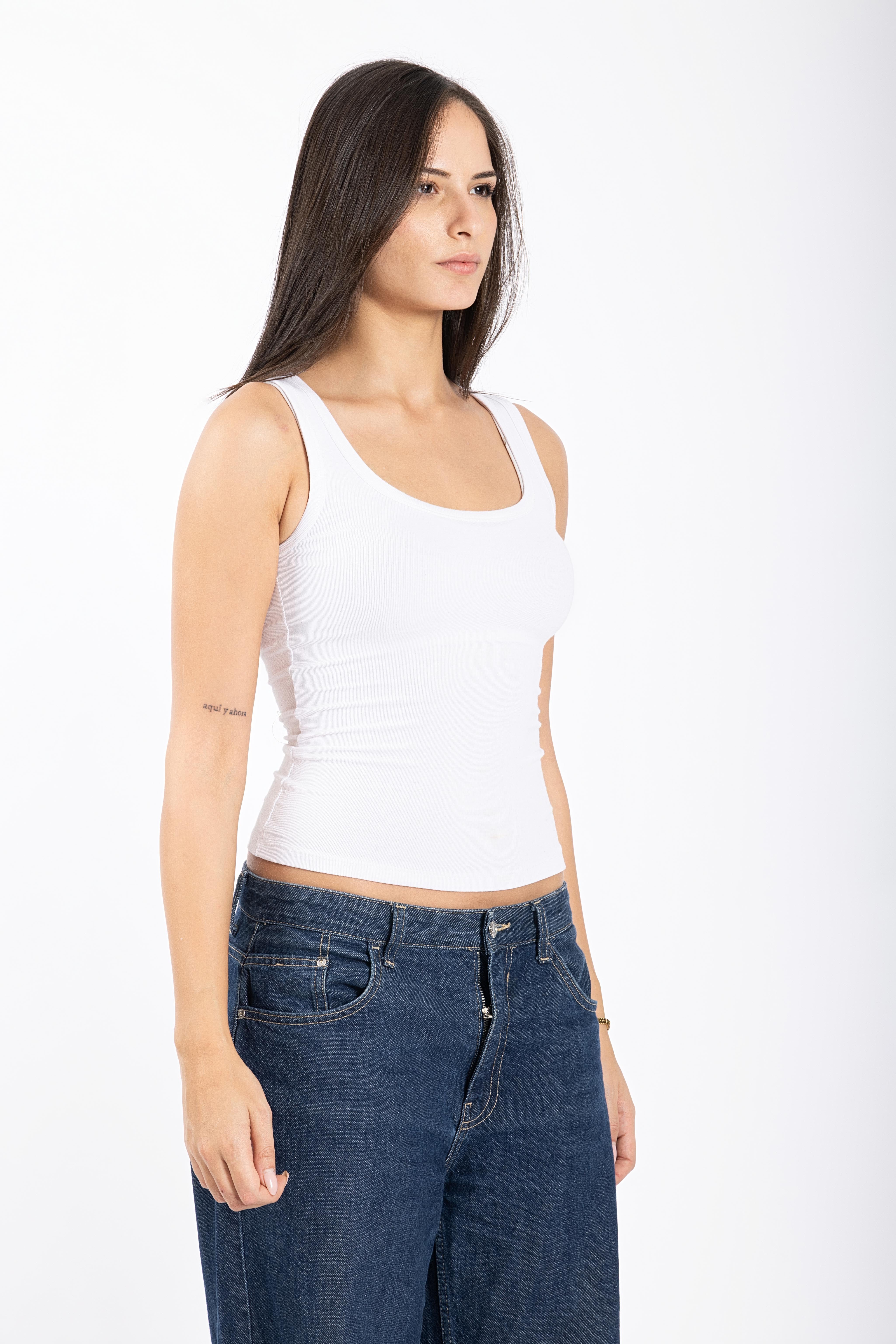 White tank top